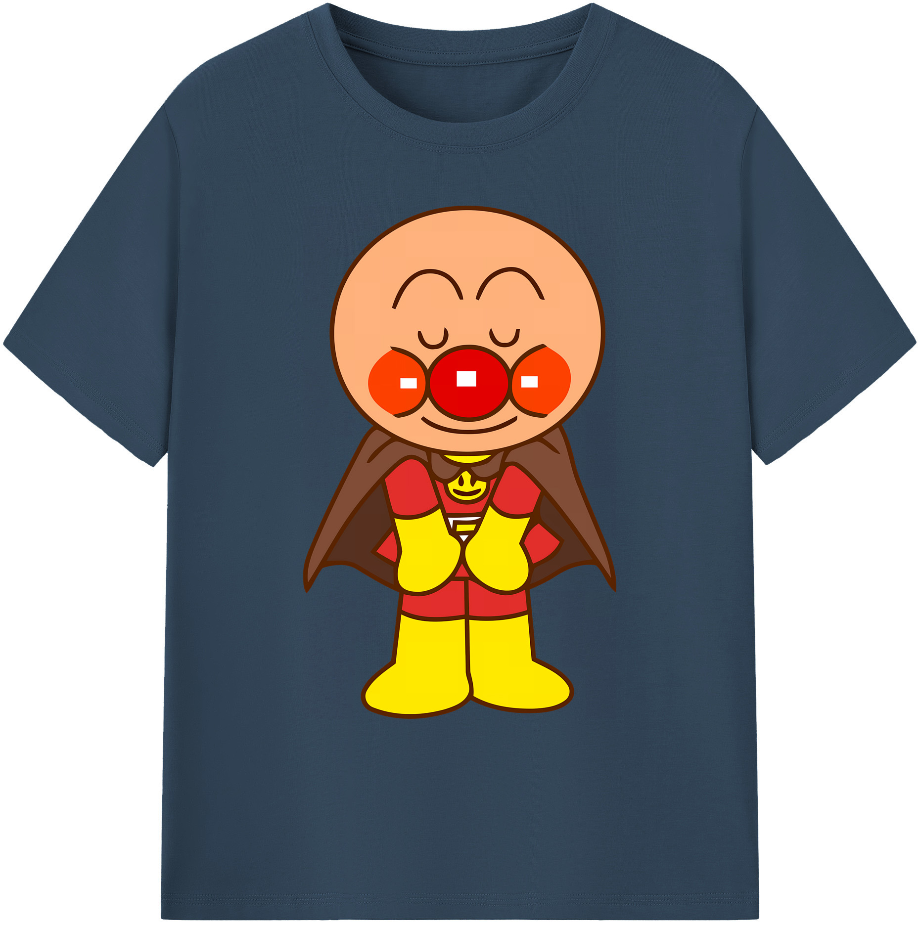 （画像用） アンパンマン Anpanman 綿100％ メンズ半袖Tシャツ｜肌触りやわらか＆通気性