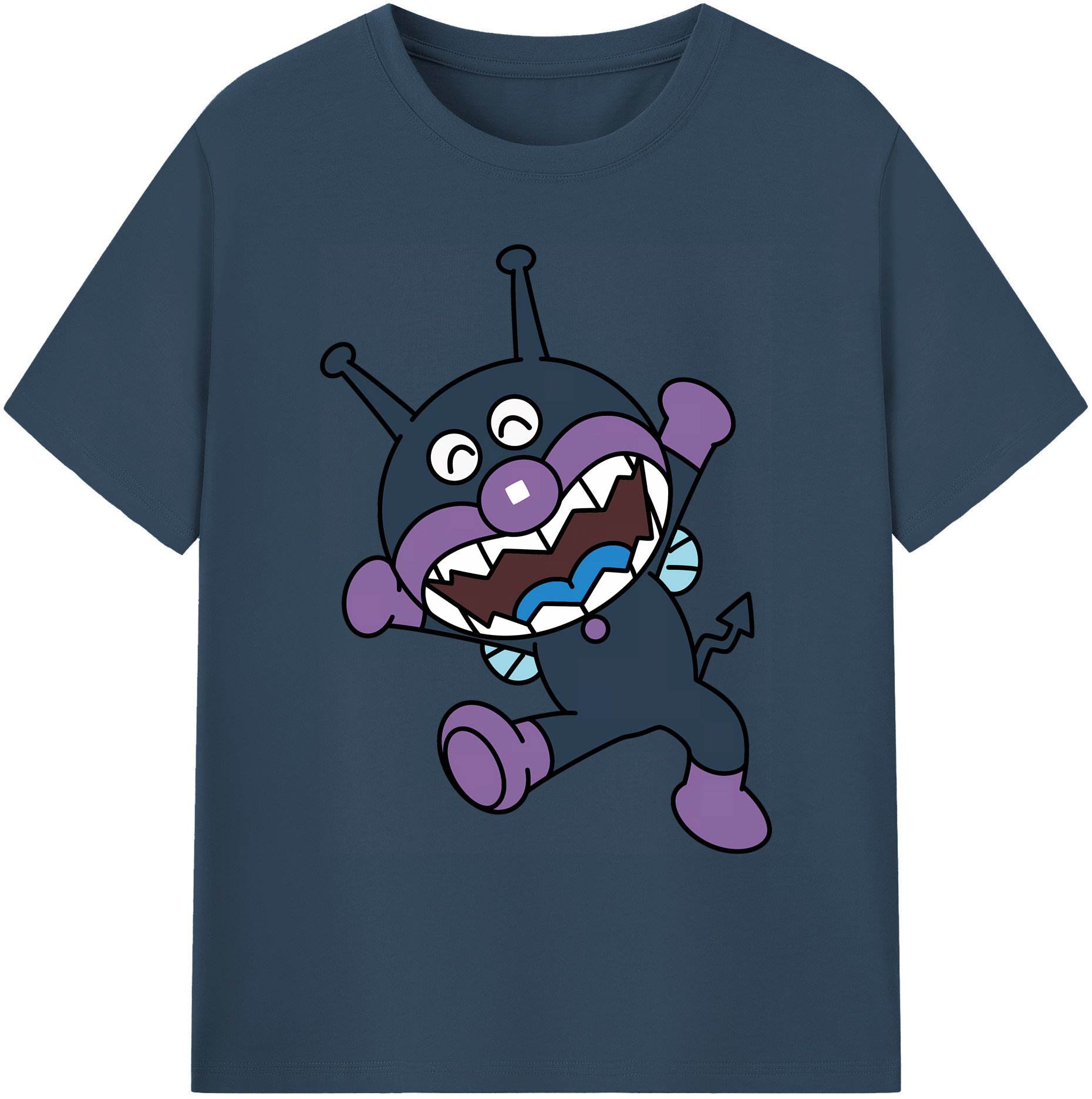 （画像用） アンパンマン Anpanman 綿100％ メンズ半袖Tシャツ｜肌触りやわらか＆通気性