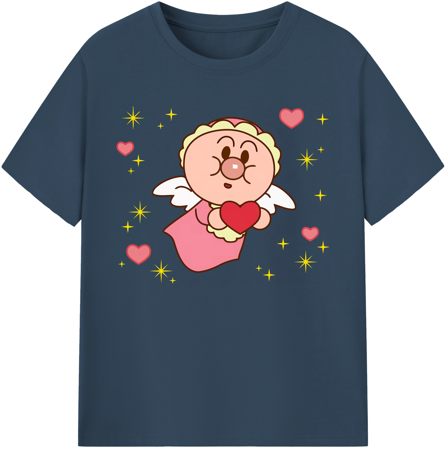 （画像用） アンパンマン Anpanman 綿100％ メンズ半袖Tシャツ｜肌触りやわらか＆通気性