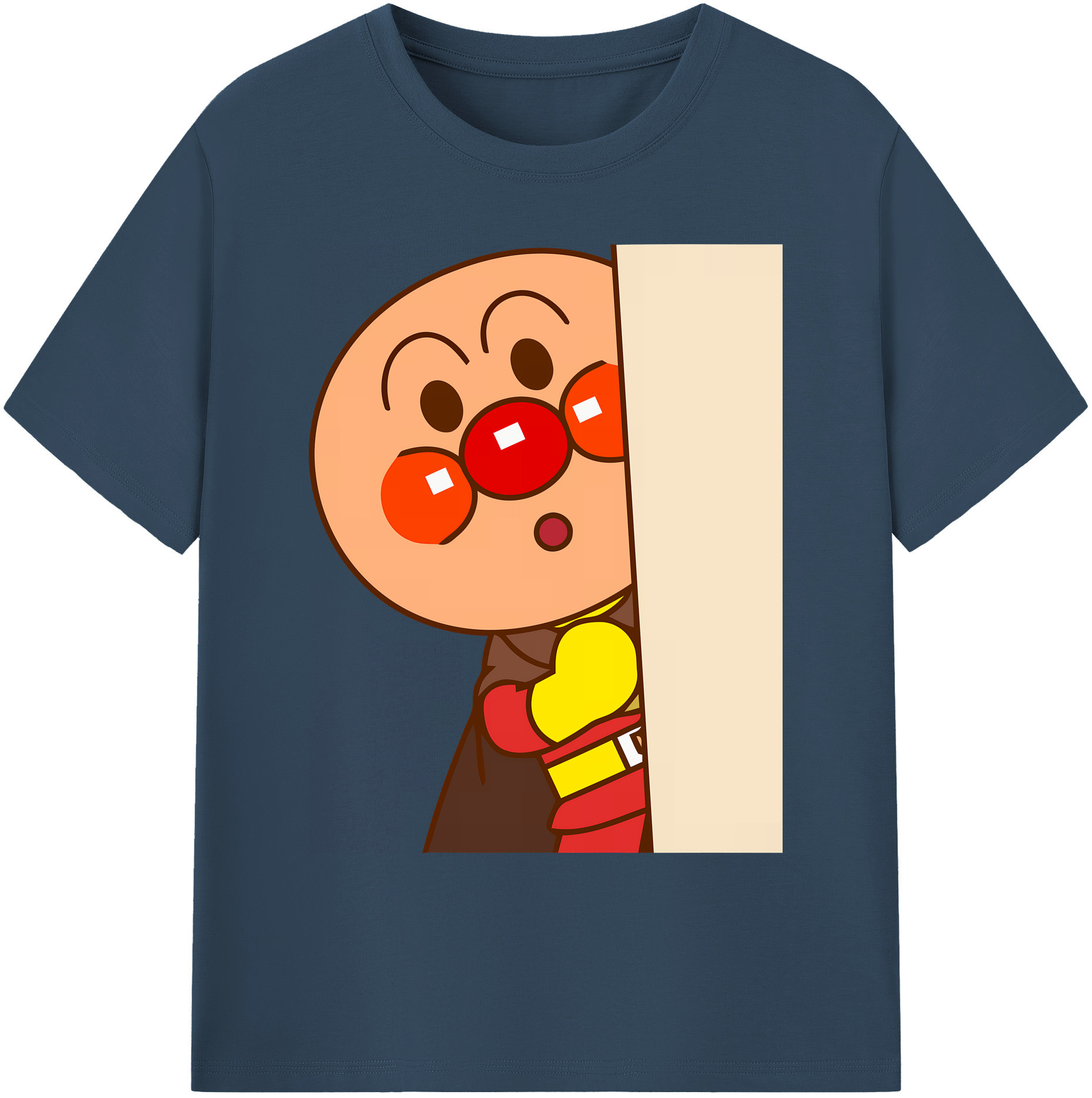 （画像用） アンパンマン Anpanman 綿100％ メンズ半袖Tシャツ｜肌触りやわらか＆通気性