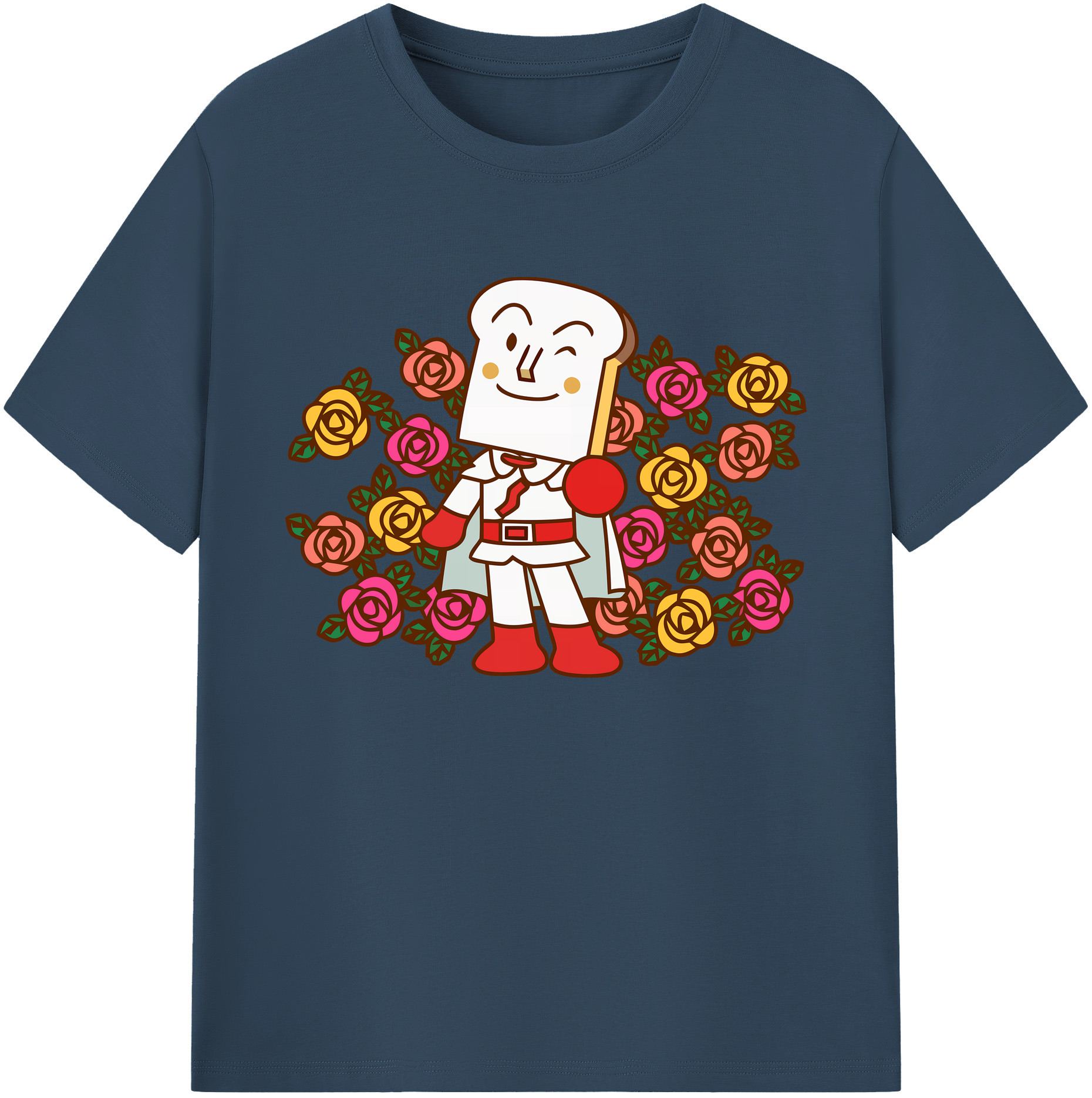 （画像用） アンパンマン Anpanman 綿100％ メンズ半袖Tシャツ｜肌触りやわらか＆通気性