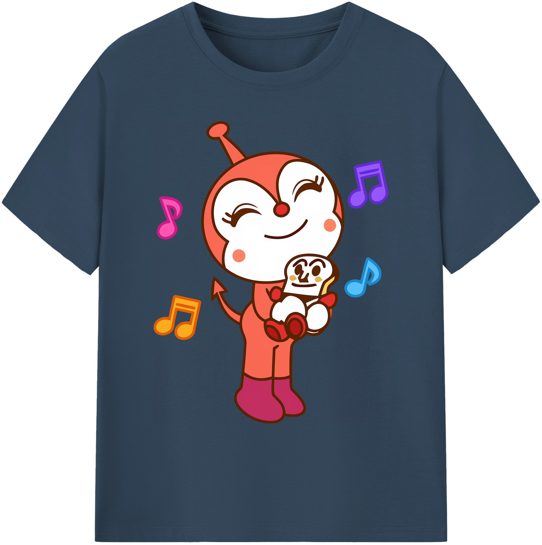 （画像用） アンパンマン Anpanman 綿100％ メンズ半袖Tシャツ｜肌触りやわらか＆通気性