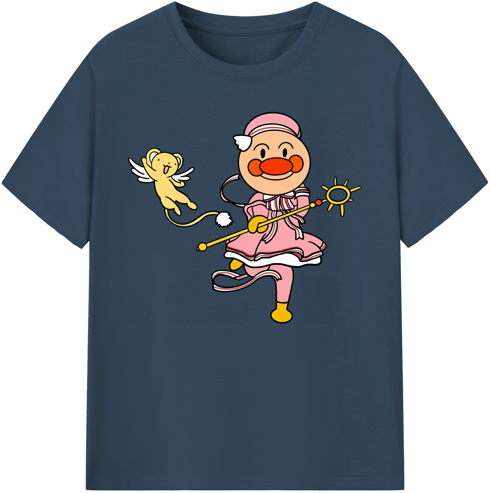 （画像用） アンパンマン Anpanman 綿100％ メンズ半袖Tシャツ｜肌触りやわらか＆通気性