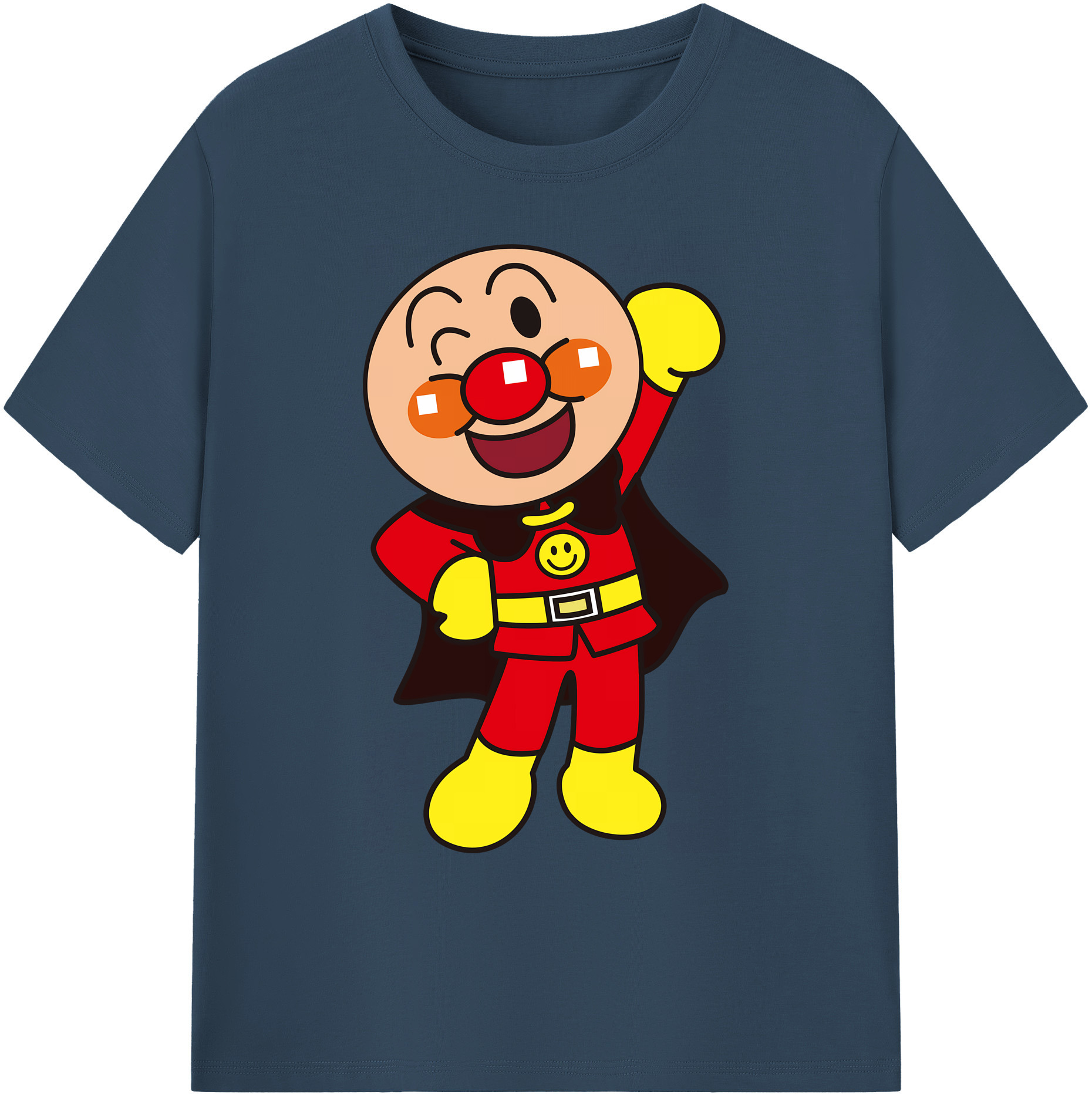 （画像用） アンパンマン Anpanman 綿100％ メンズ半袖Tシャツ｜肌触りやわらか＆通気性