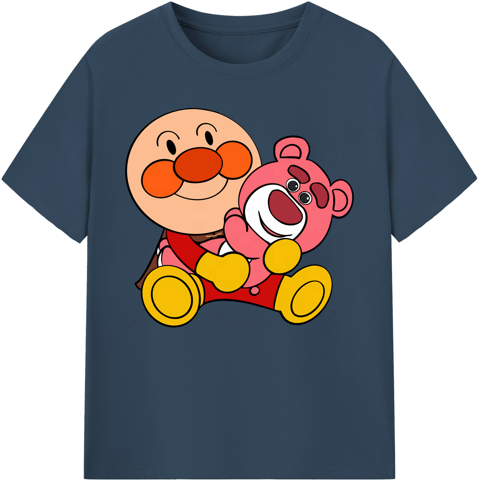 （画像用） アンパンマン Anpanman 綿100％ メンズ半袖Tシャツ｜肌触りやわらか＆通気性