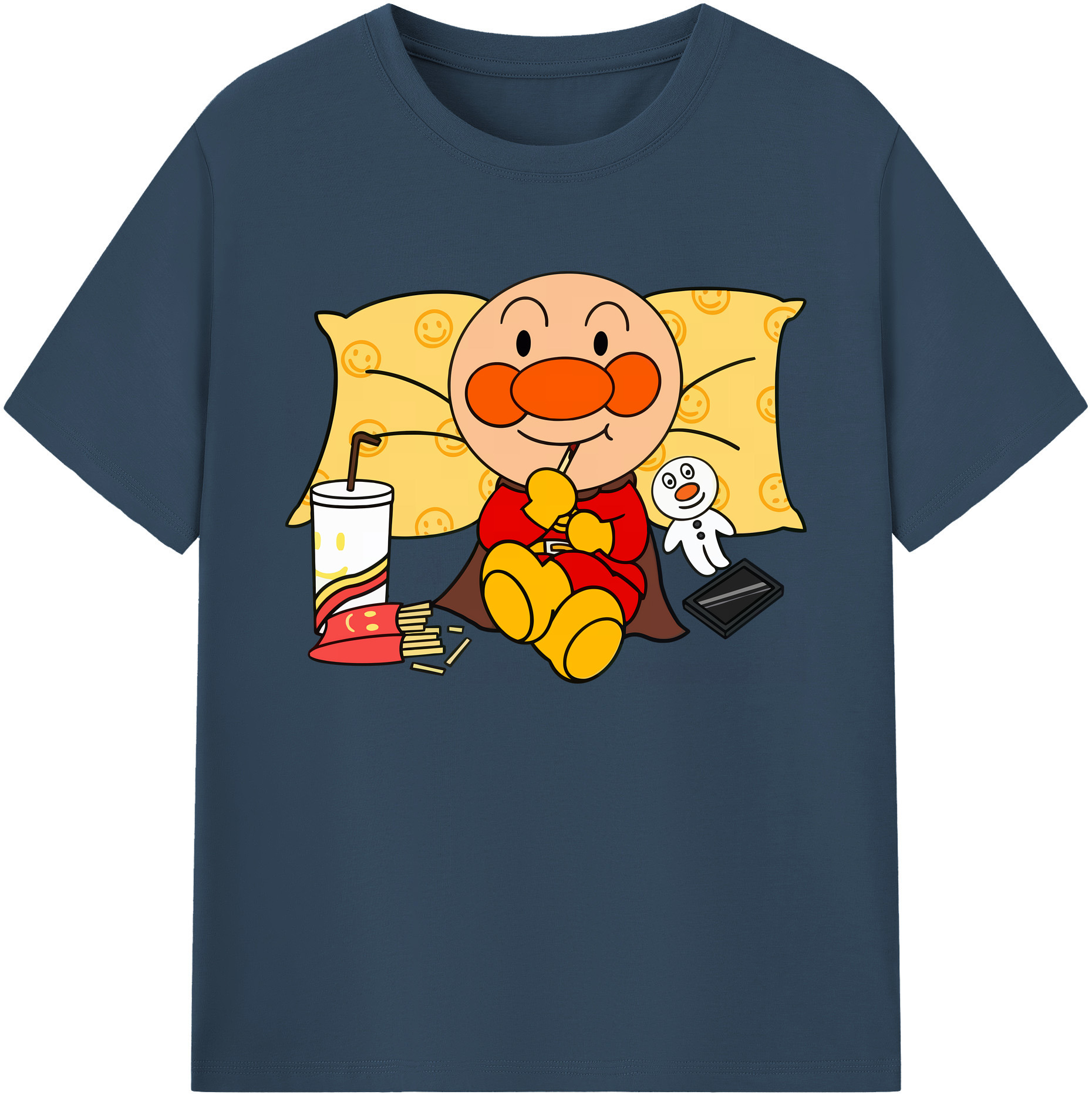 （画像用） アンパンマン Anpanman 綿100％ メンズ半袖Tシャツ｜肌触りやわらか＆通気性