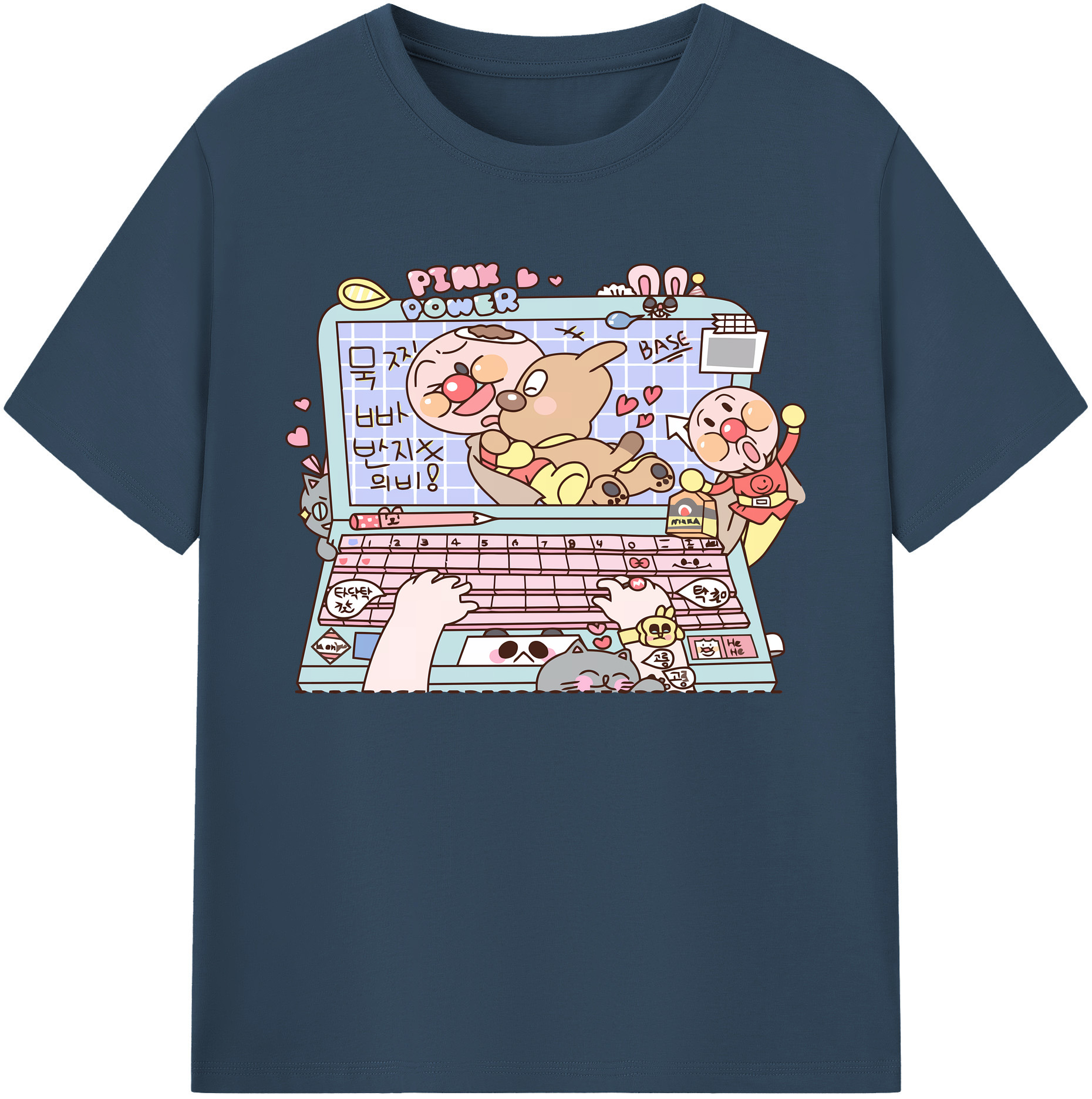 （画像用） アンパンマン Anpanman 綿100％ メンズ半袖Tシャツ｜肌触りやわらか＆通気性
