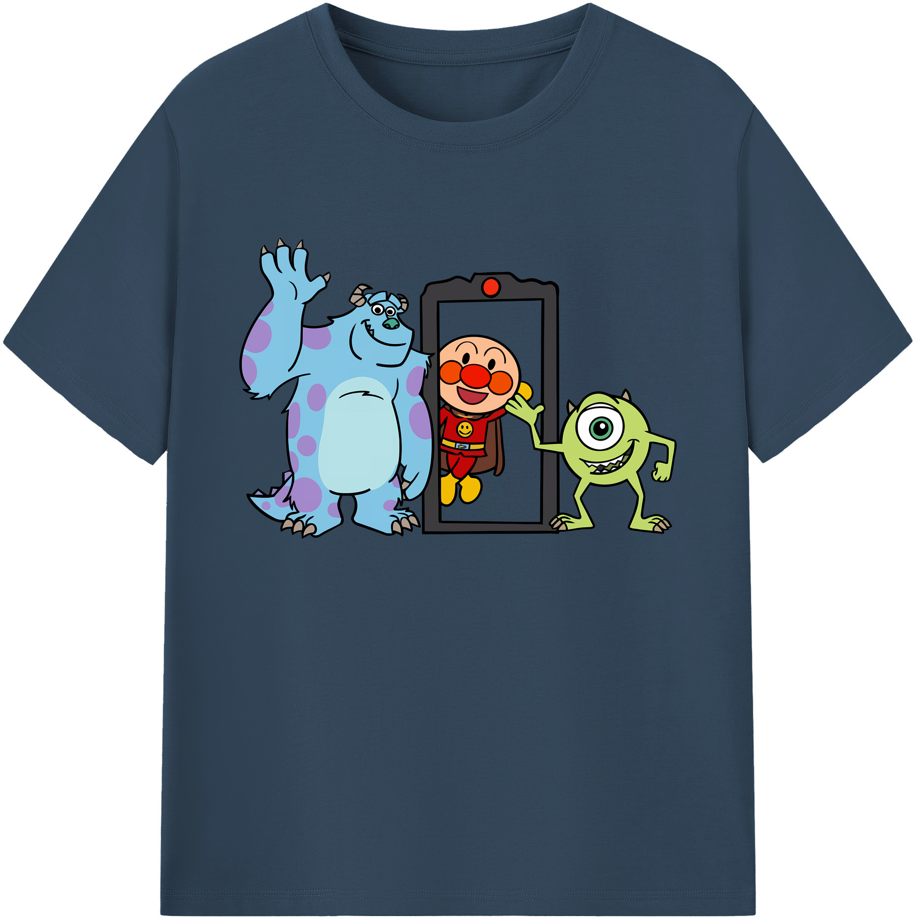 （画像用） アンパンマン Anpanman 綿100％ メンズ半袖Tシャツ｜肌触りやわらか＆通気性