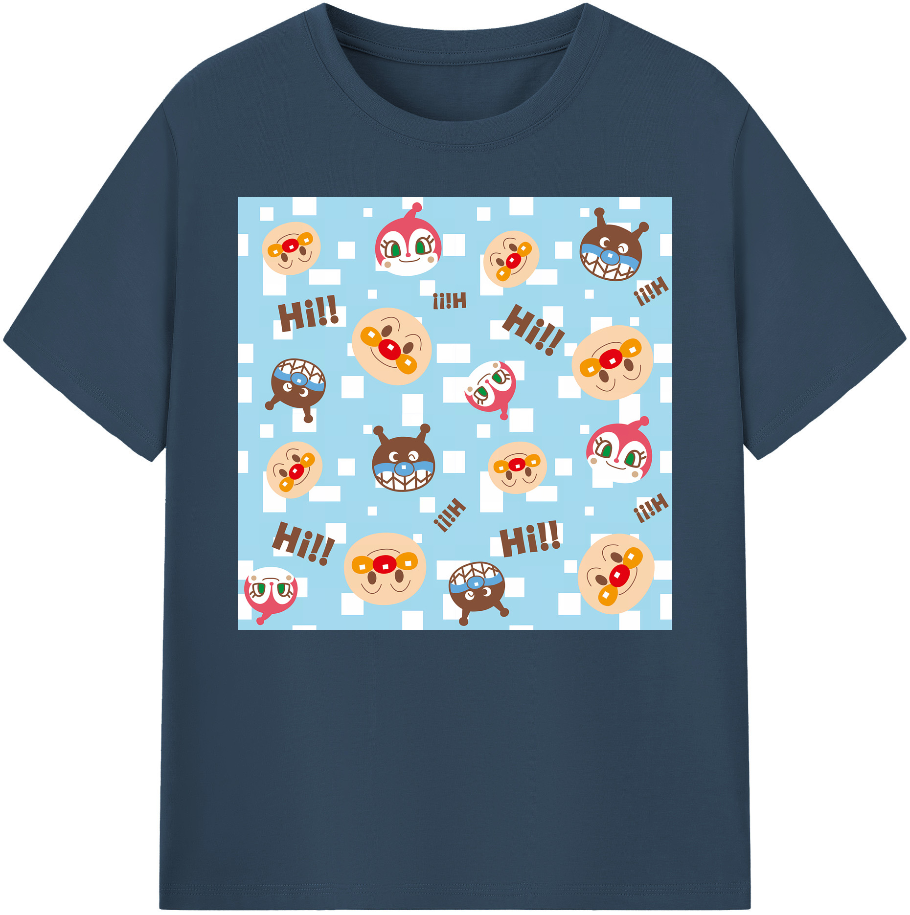 （画像用） アンパンマン Anpanman 綿100％ メンズ半袖Tシャツ｜肌触りやわらか＆通気性