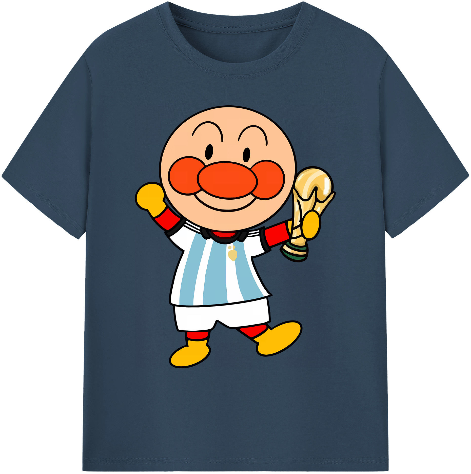 （画像用） アンパンマン Anpanman 綿100％ メンズ半袖Tシャツ｜肌触りやわらか＆通気性