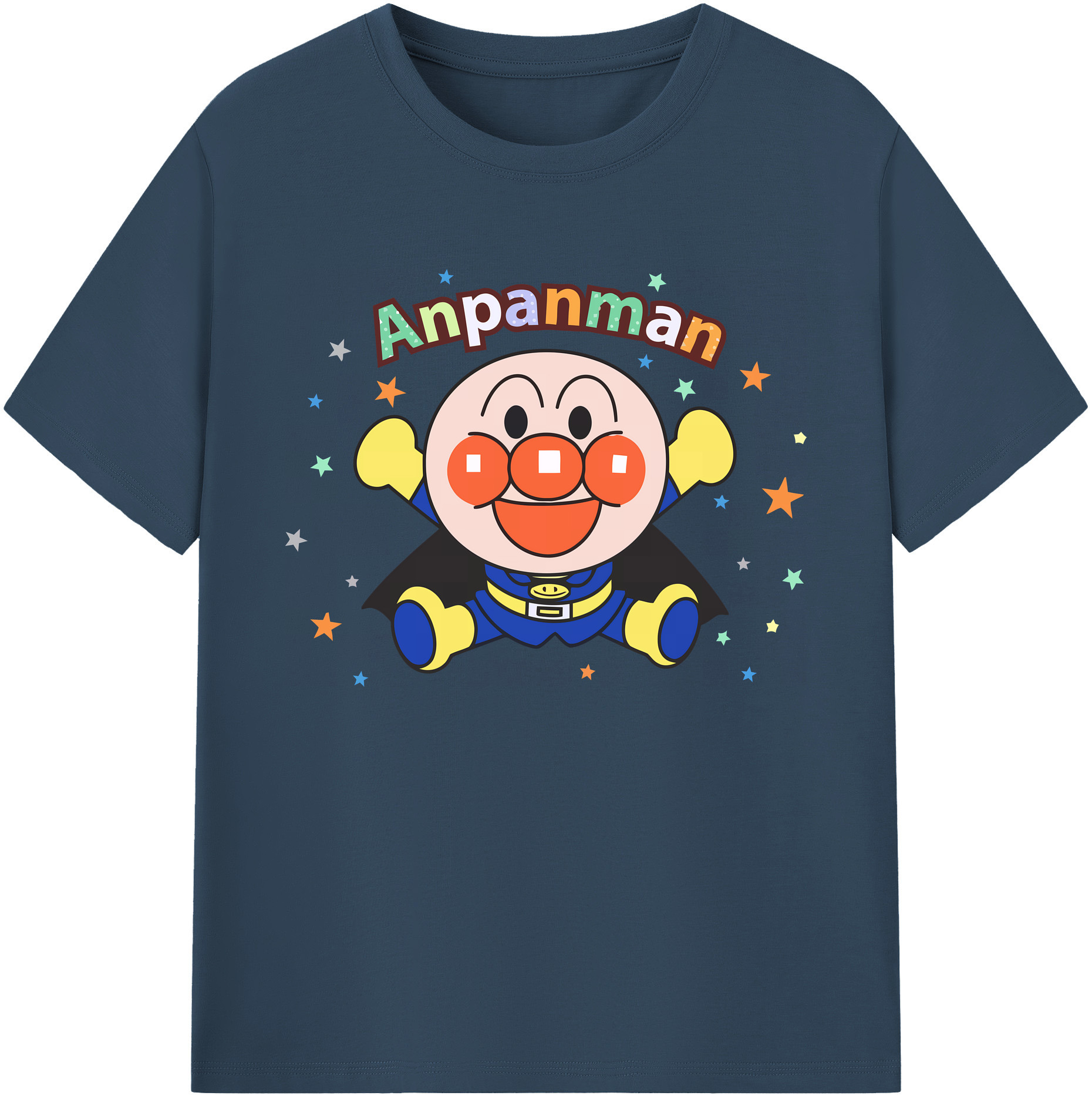 （画像用） アンパンマン Anpanman 綿100％ メンズ半袖Tシャツ｜肌触りやわらか＆通気性