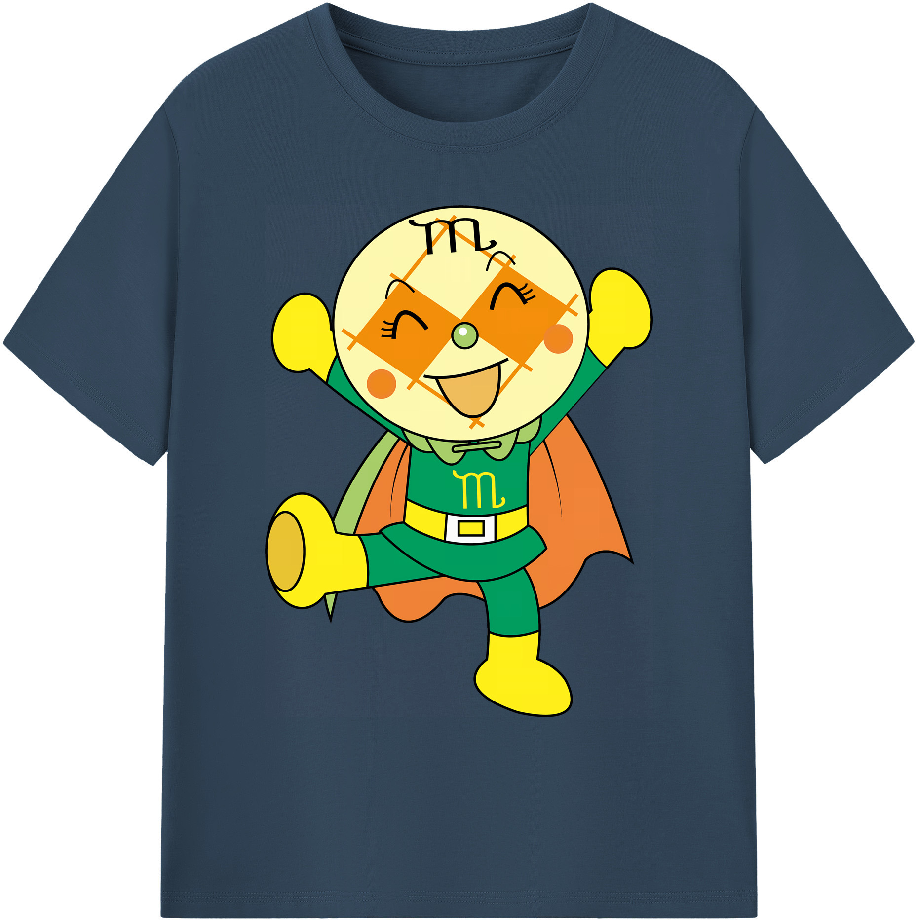 （画像用） アンパンマン Anpanman 綿100％ メンズ半袖Tシャツ｜肌触りやわらか＆通気性