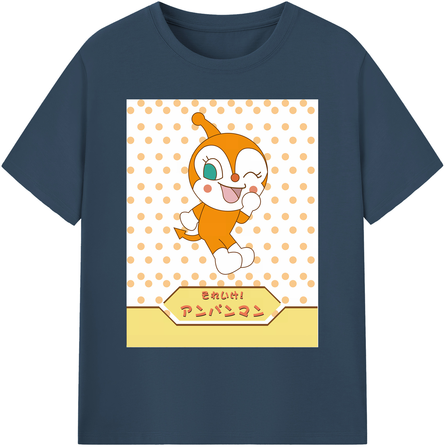 （画像用） アンパンマン Anpanman 綿100％ メンズ半袖Tシャツ｜肌触りやわらか＆通気性