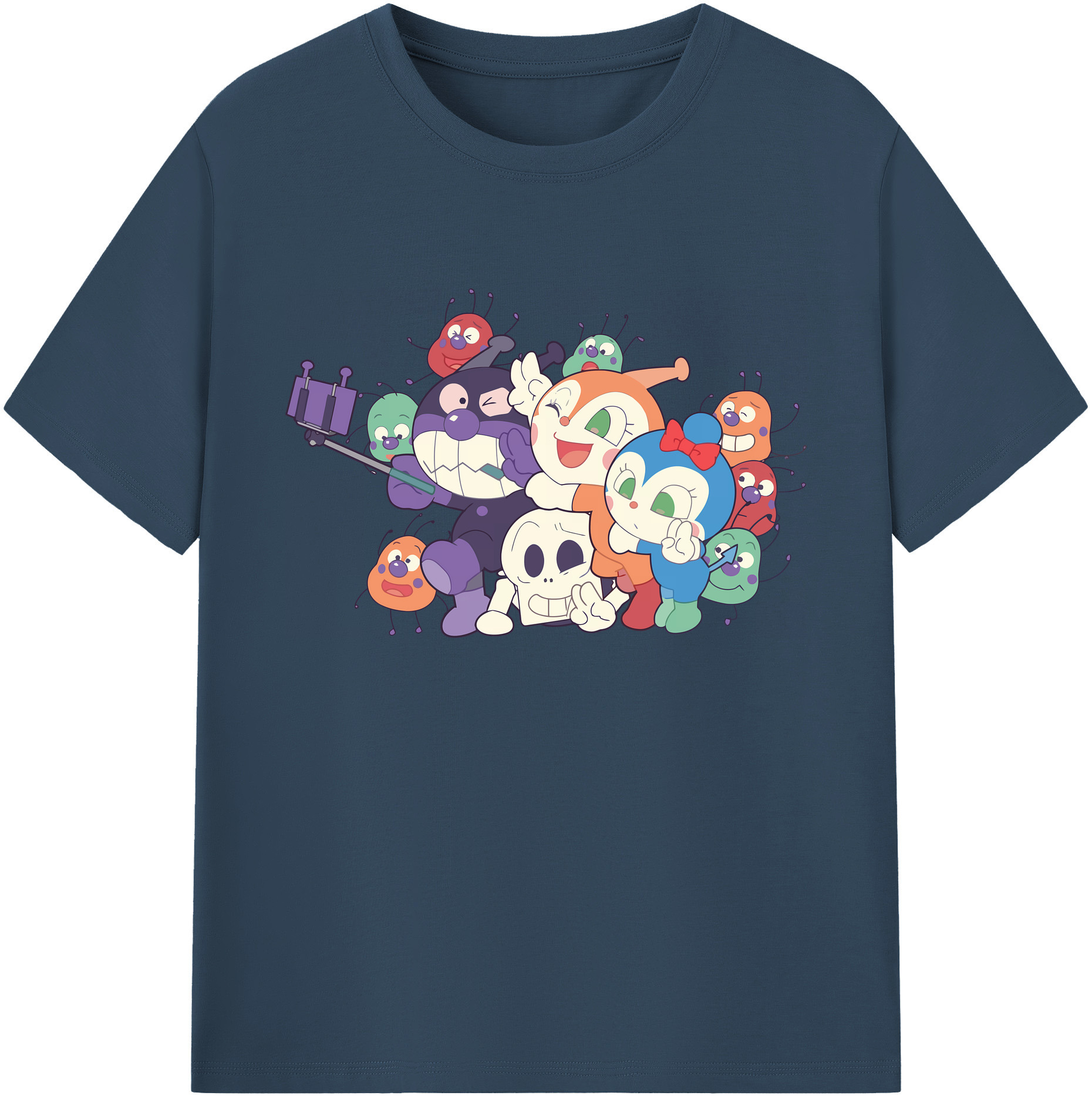 （画像用） アンパンマン Anpanman 綿100％ メンズ半袖Tシャツ｜肌触りやわらか＆通気性