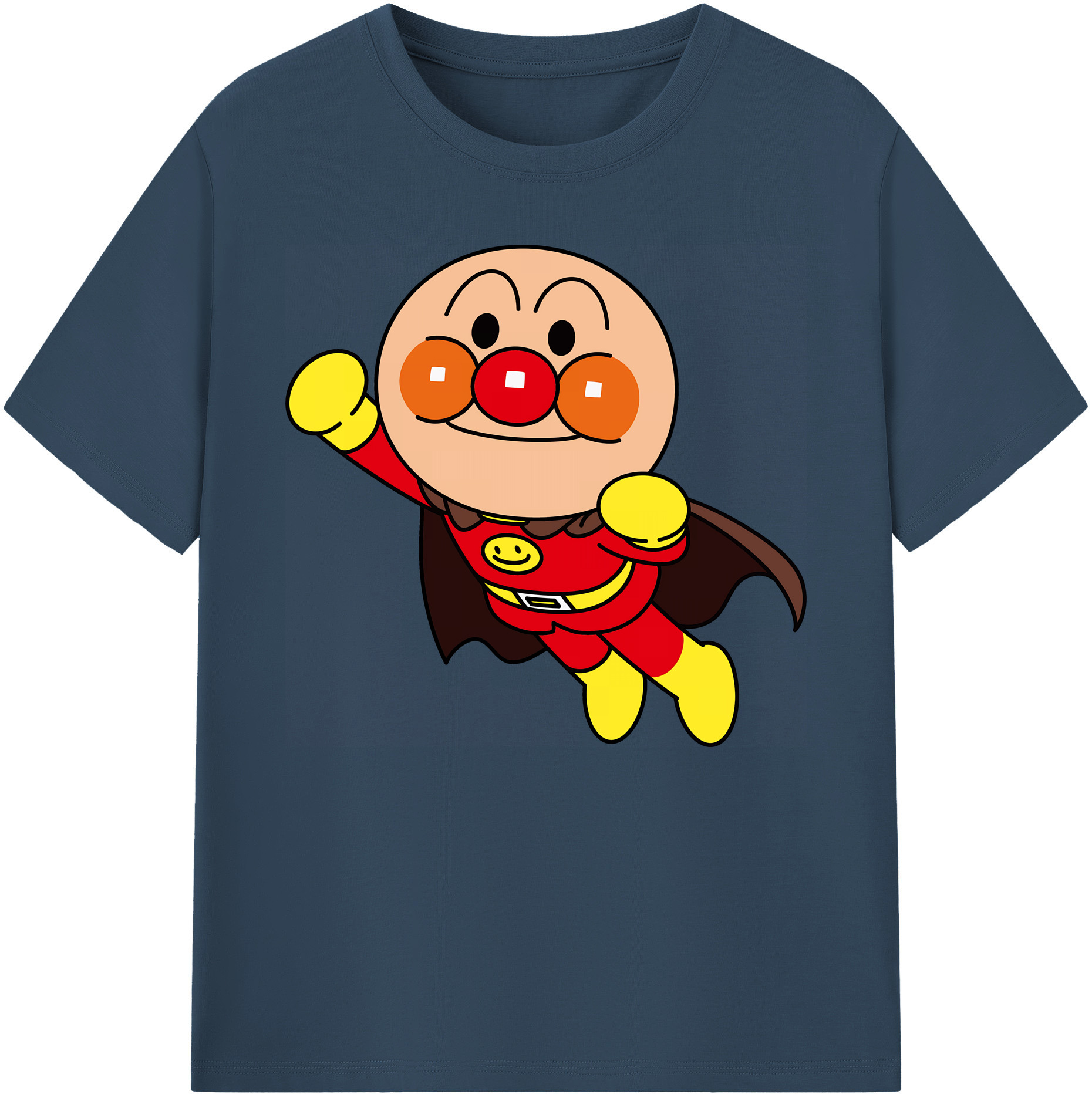 （画像用） アンパンマン Anpanman 綿100％ メンズ半袖Tシャツ｜肌触りやわらか＆通気性