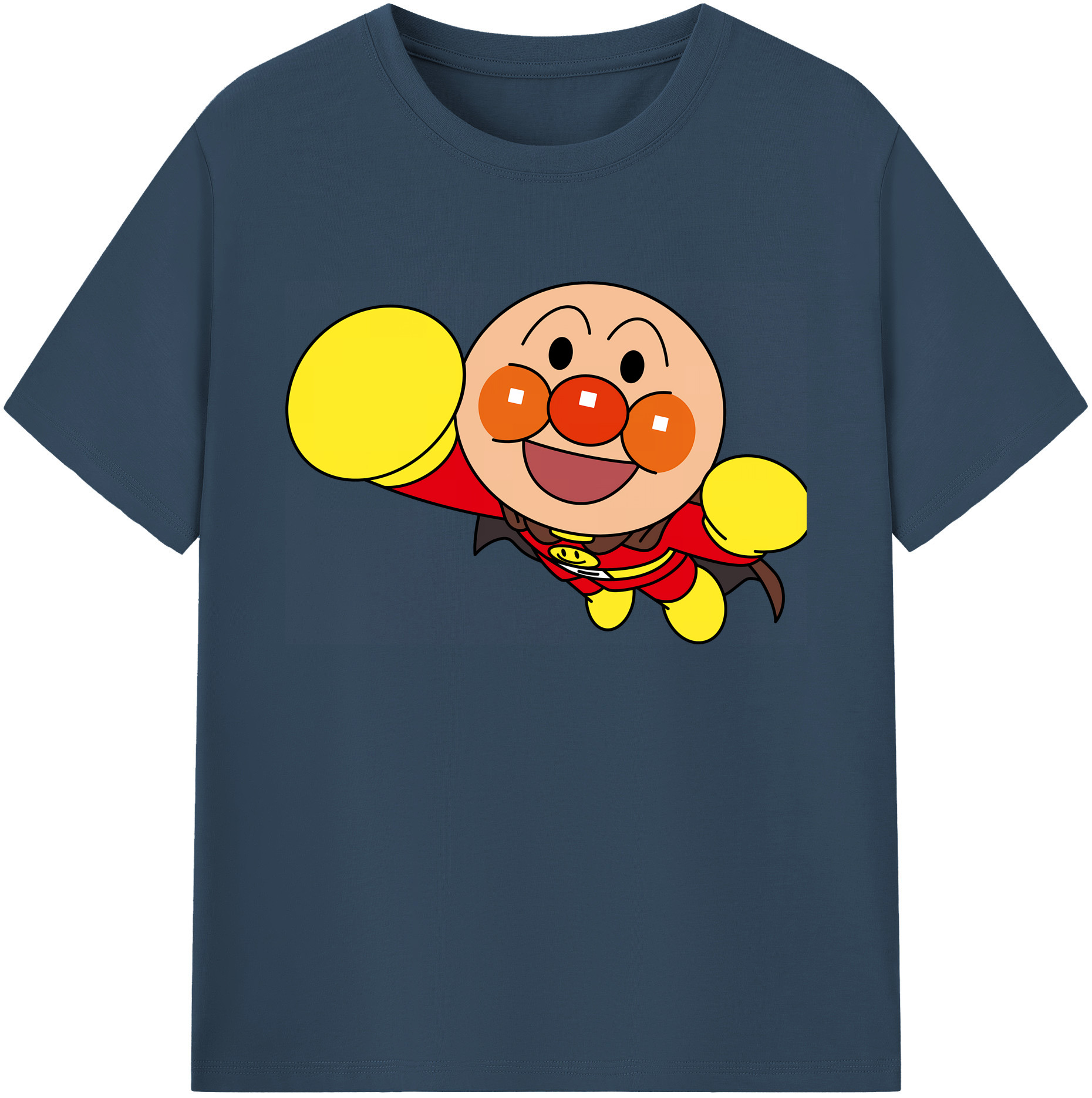 （画像用） アンパンマン Anpanman 綿100％ メンズ半袖Tシャツ｜肌触りやわらか＆通気性