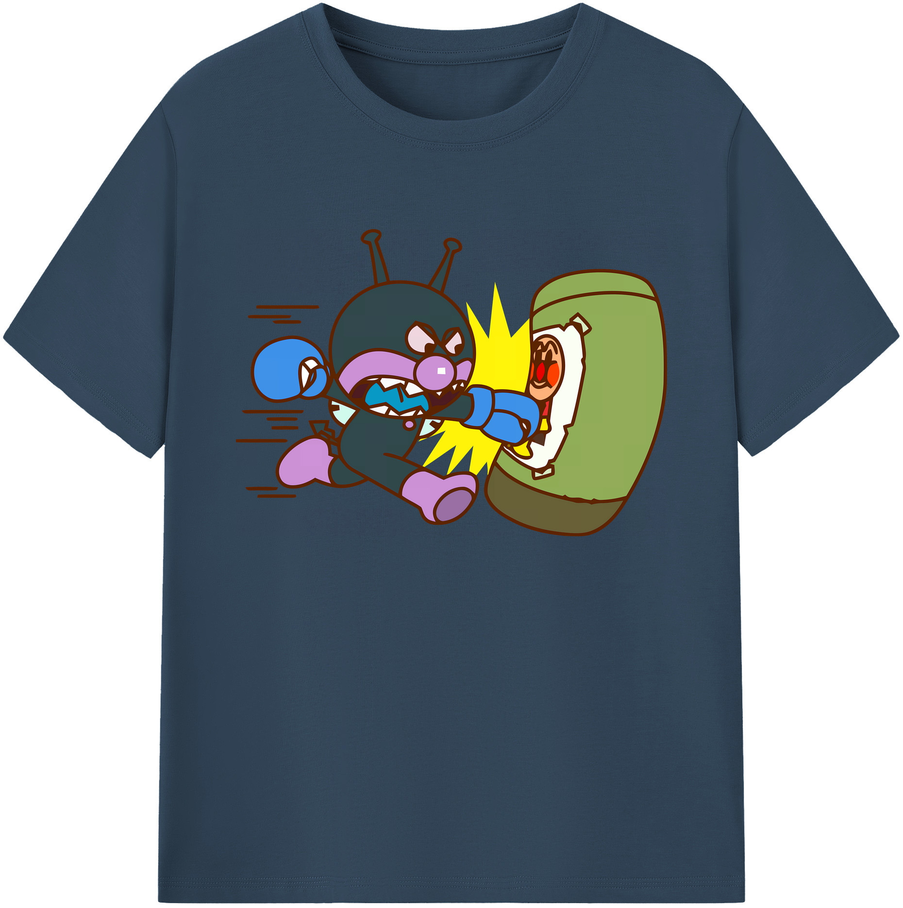 （画像用） アンパンマン Anpanman 綿100％ メンズ半袖Tシャツ｜肌触りやわらか＆通気性