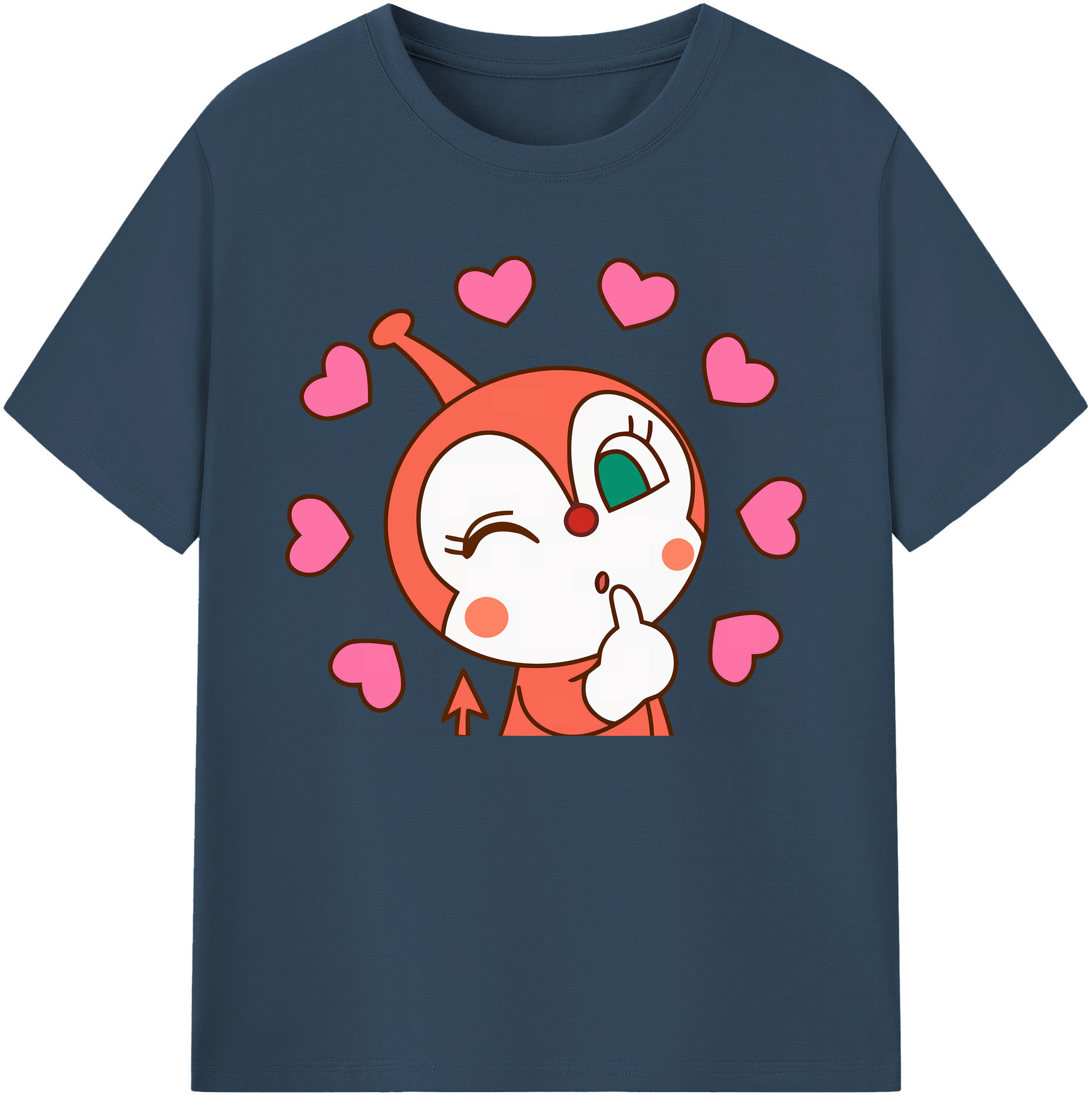 （画像用） アンパンマン Anpanman 綿100％ メンズ半袖Tシャツ｜肌触りやわらか＆通気性