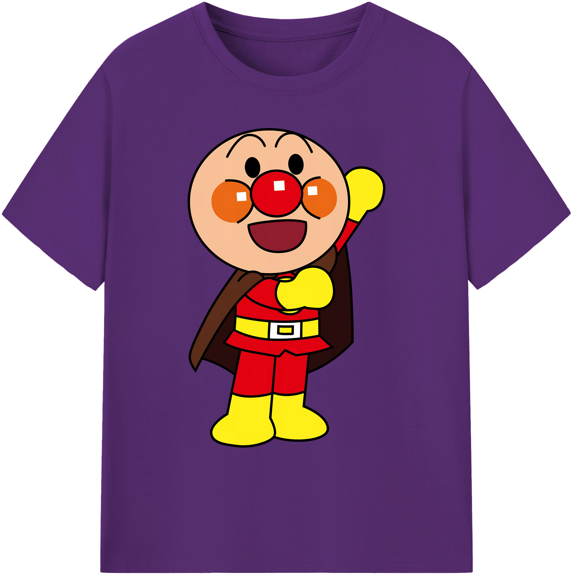 （画像用） アンパンマン Anpanman 綿100％ メンズ半袖Tシャツ｜肌触りやわらか＆通気性