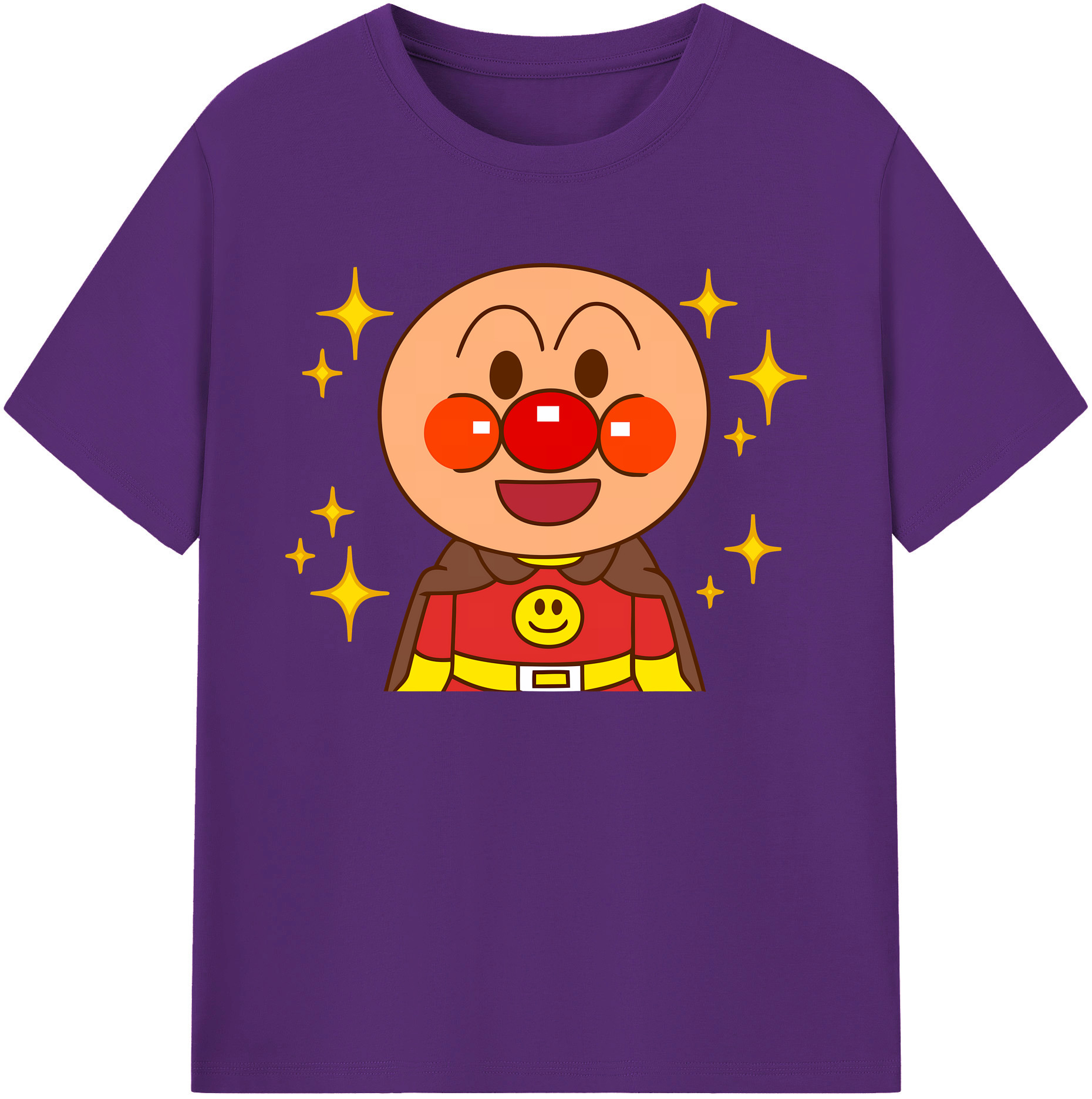 （画像用） アンパンマン Anpanman 綿100％ メンズ半袖Tシャツ｜肌触りやわらか＆通気性