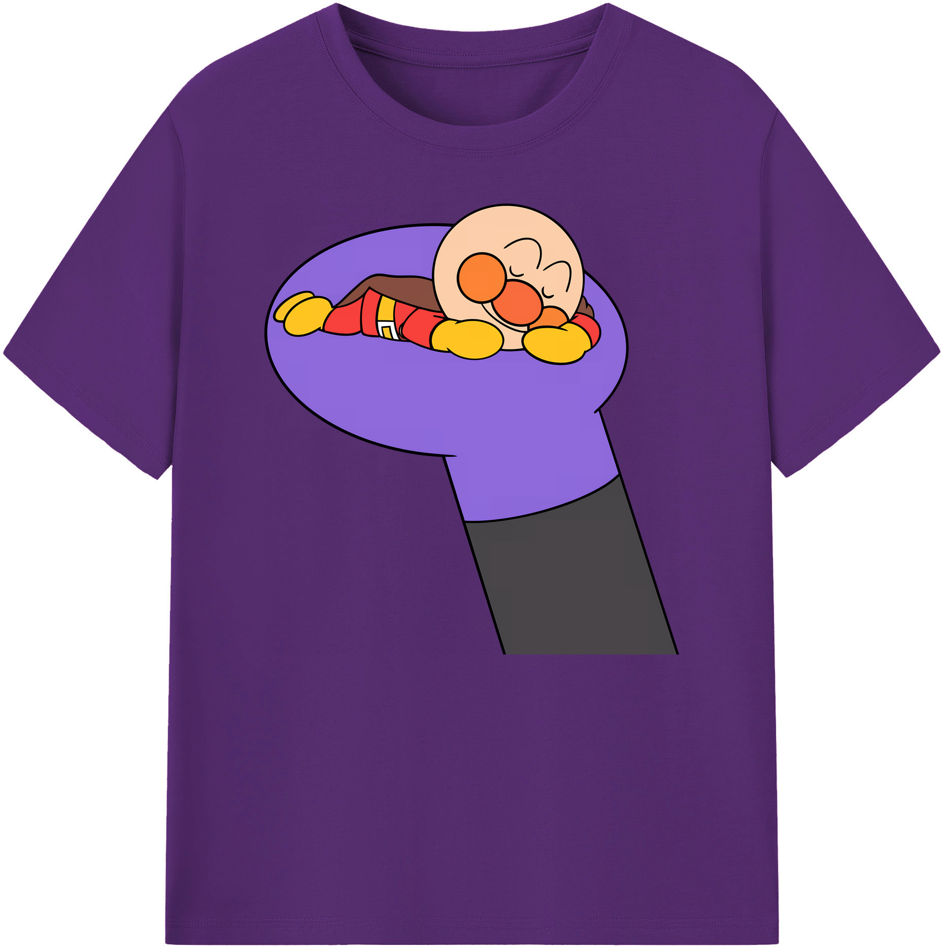 （画像用） アンパンマン Anpanman 綿100％ メンズ半袖Tシャツ｜肌触りやわらか＆通気性