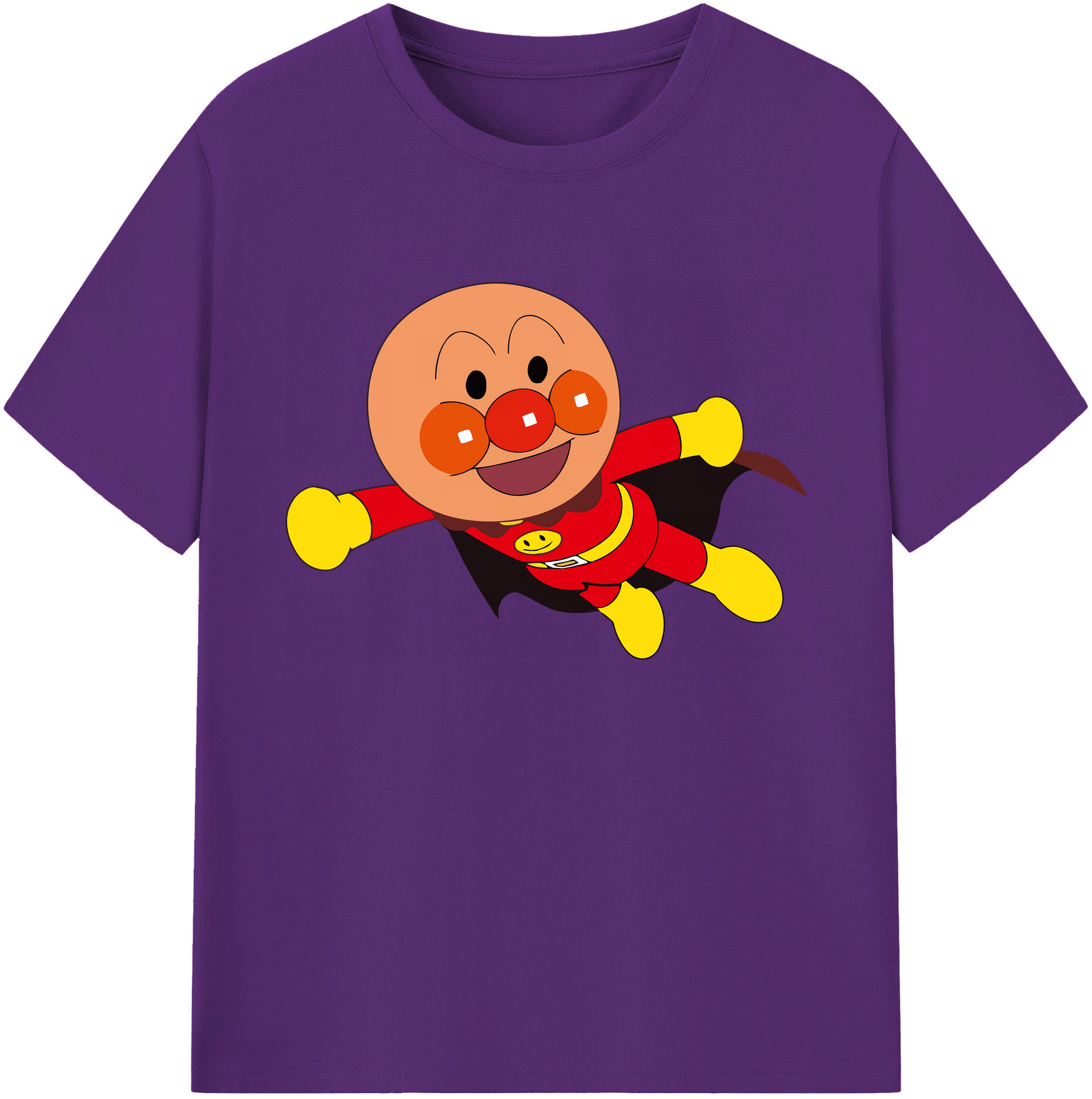（画像用） アンパンマン Anpanman 綿100％ メンズ半袖Tシャツ｜肌触りやわらか＆通気性
