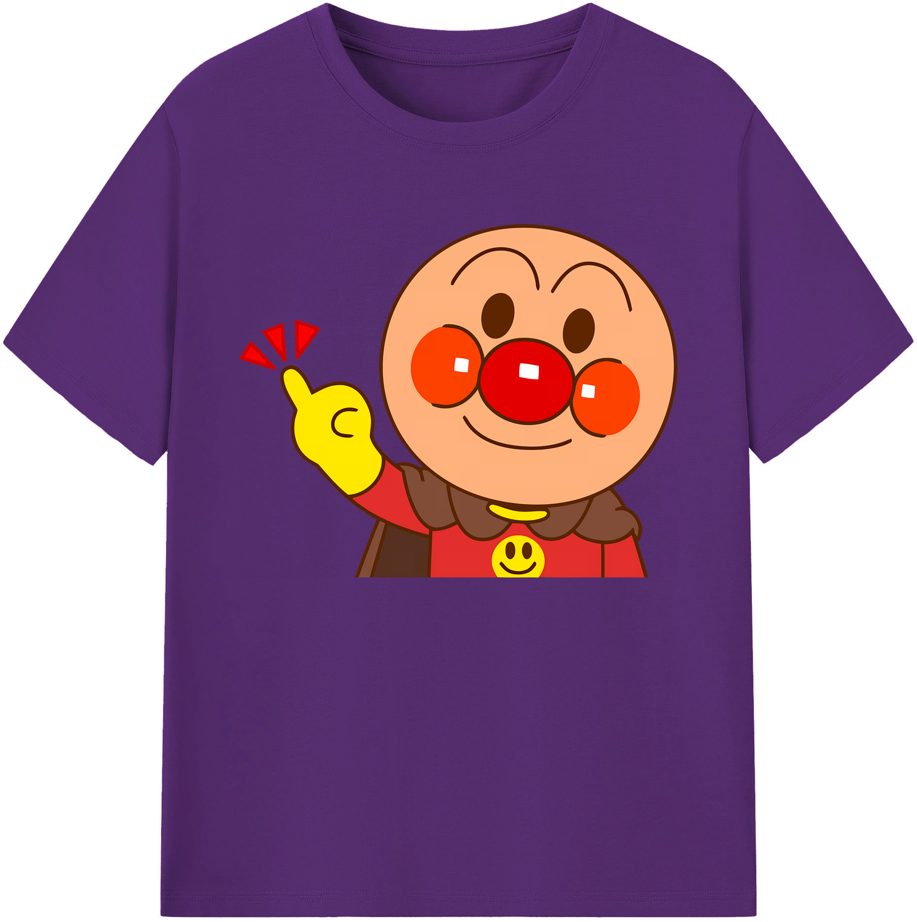 （画像用） アンパンマン Anpanman 綿100％ メンズ半袖Tシャツ｜肌触りやわらか＆通気性