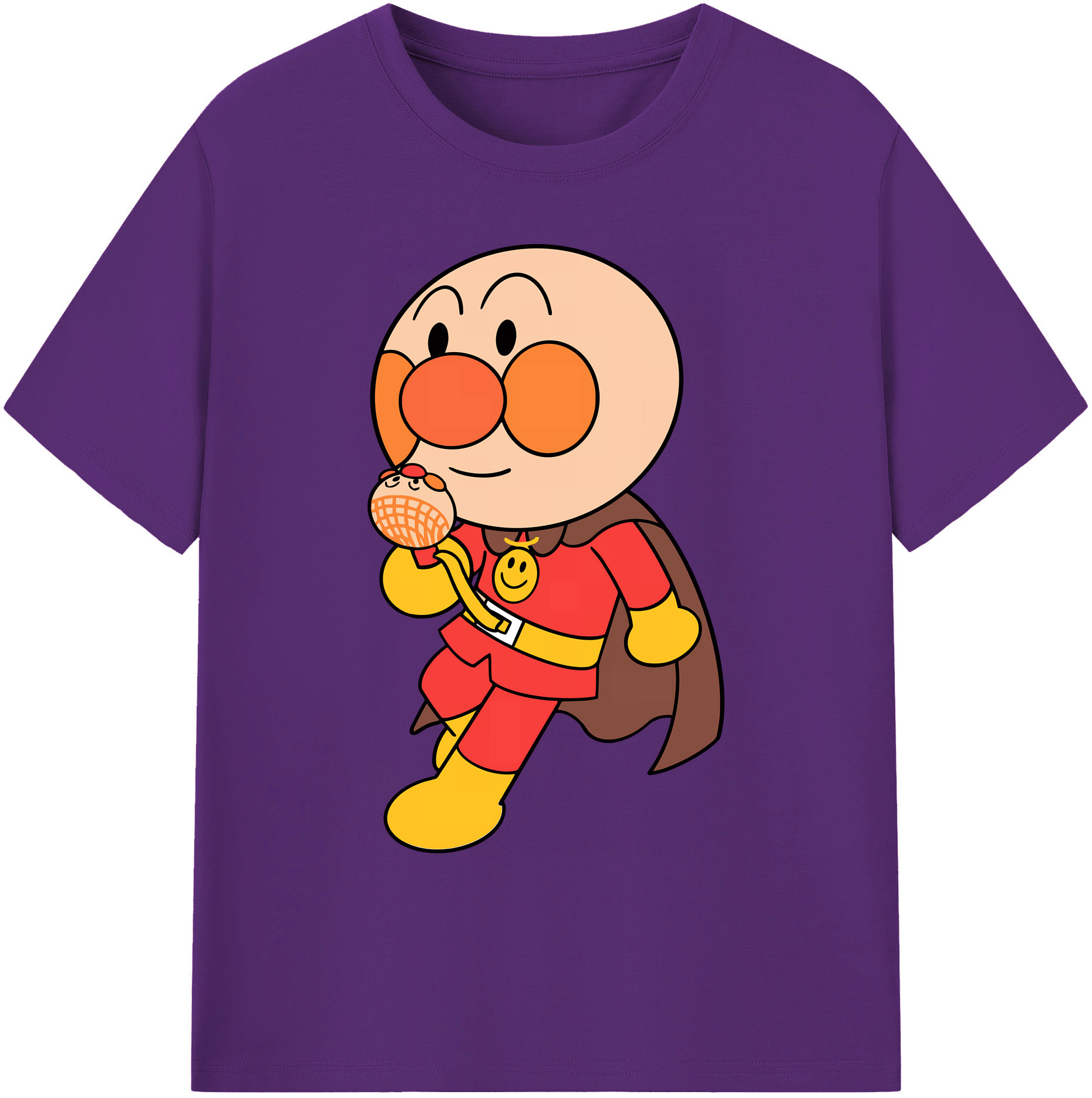 （画像用） アンパンマン Anpanman 綿100％ メンズ半袖Tシャツ｜肌触りやわらか＆通気性