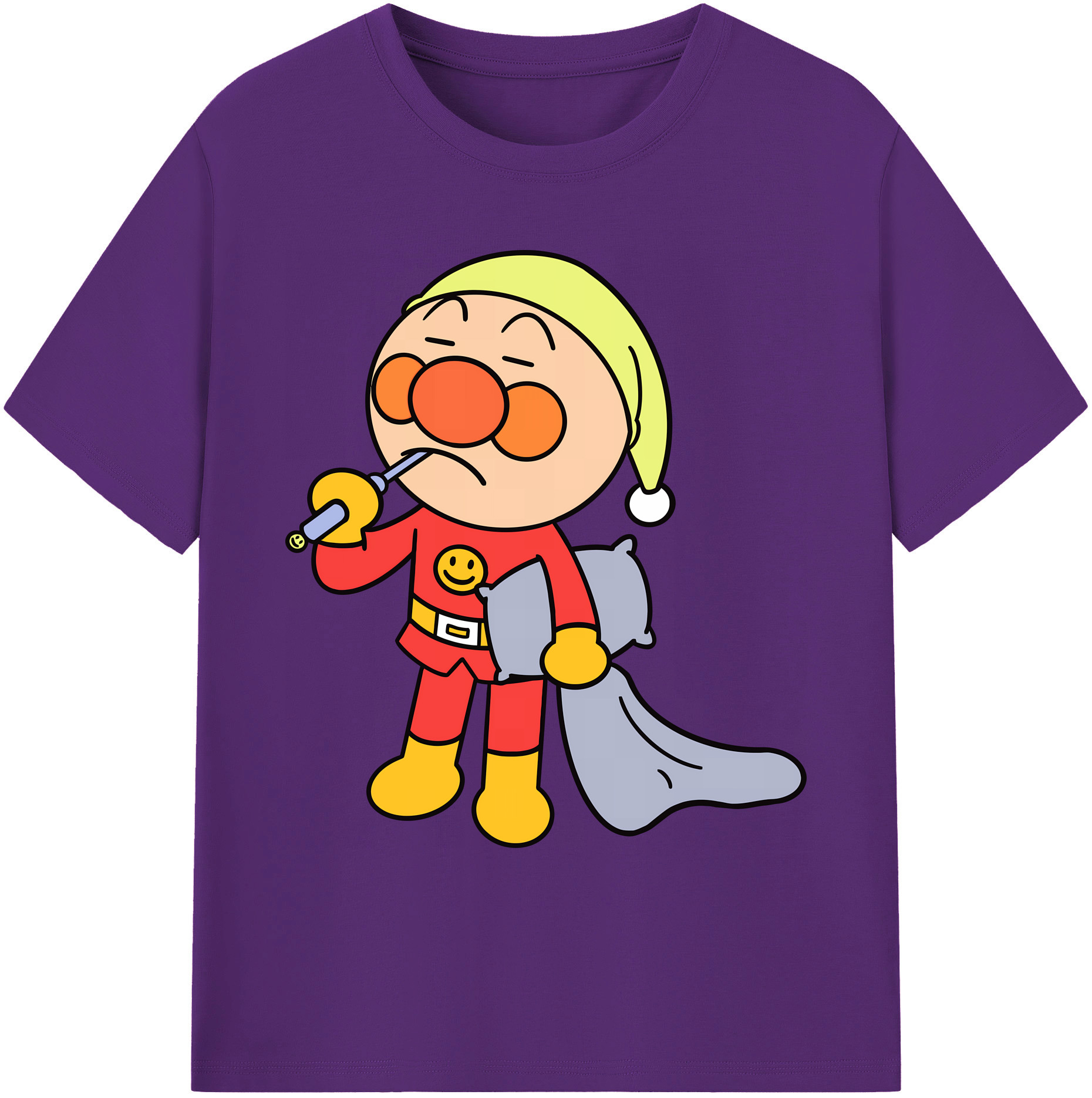 （画像用） アンパンマン Anpanman 綿100％ メンズ半袖Tシャツ｜肌触りやわらか＆通気性