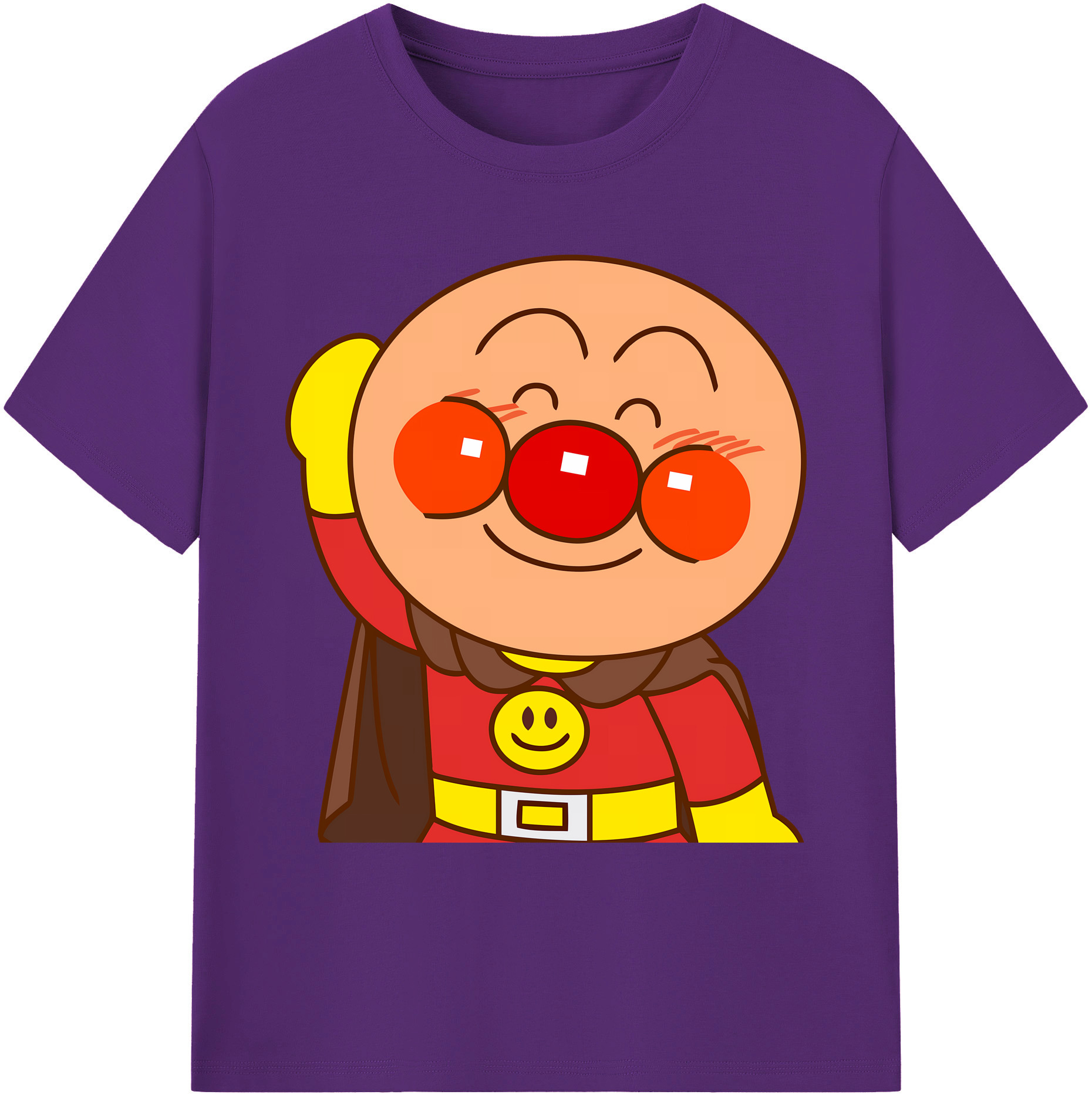 （画像用） アンパンマン Anpanman 綿100％ メンズ半袖Tシャツ｜肌触りやわらか＆通気性