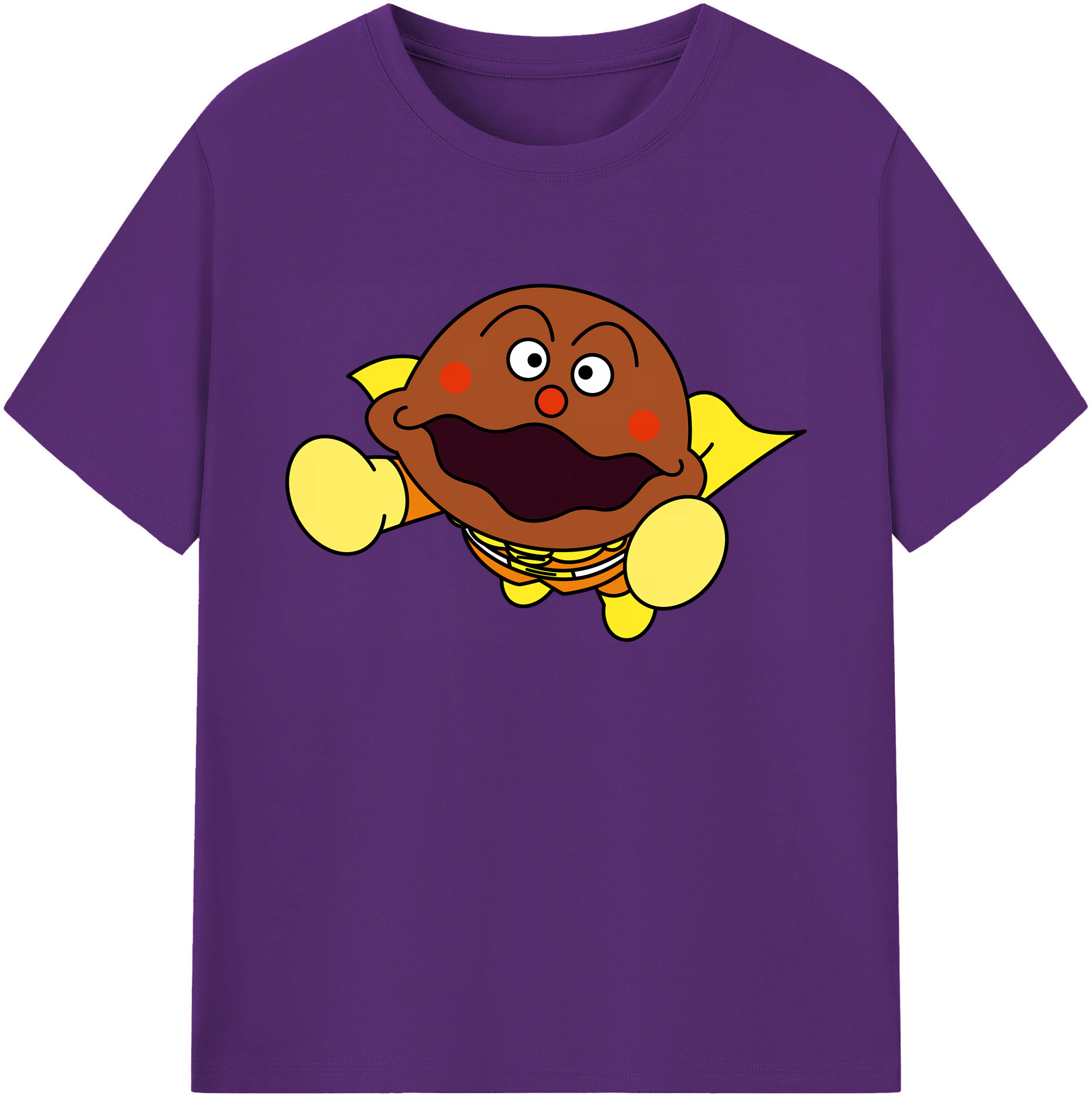 （画像用） アンパンマン Anpanman 綿100％ メンズ半袖Tシャツ｜肌触りやわらか＆通気性