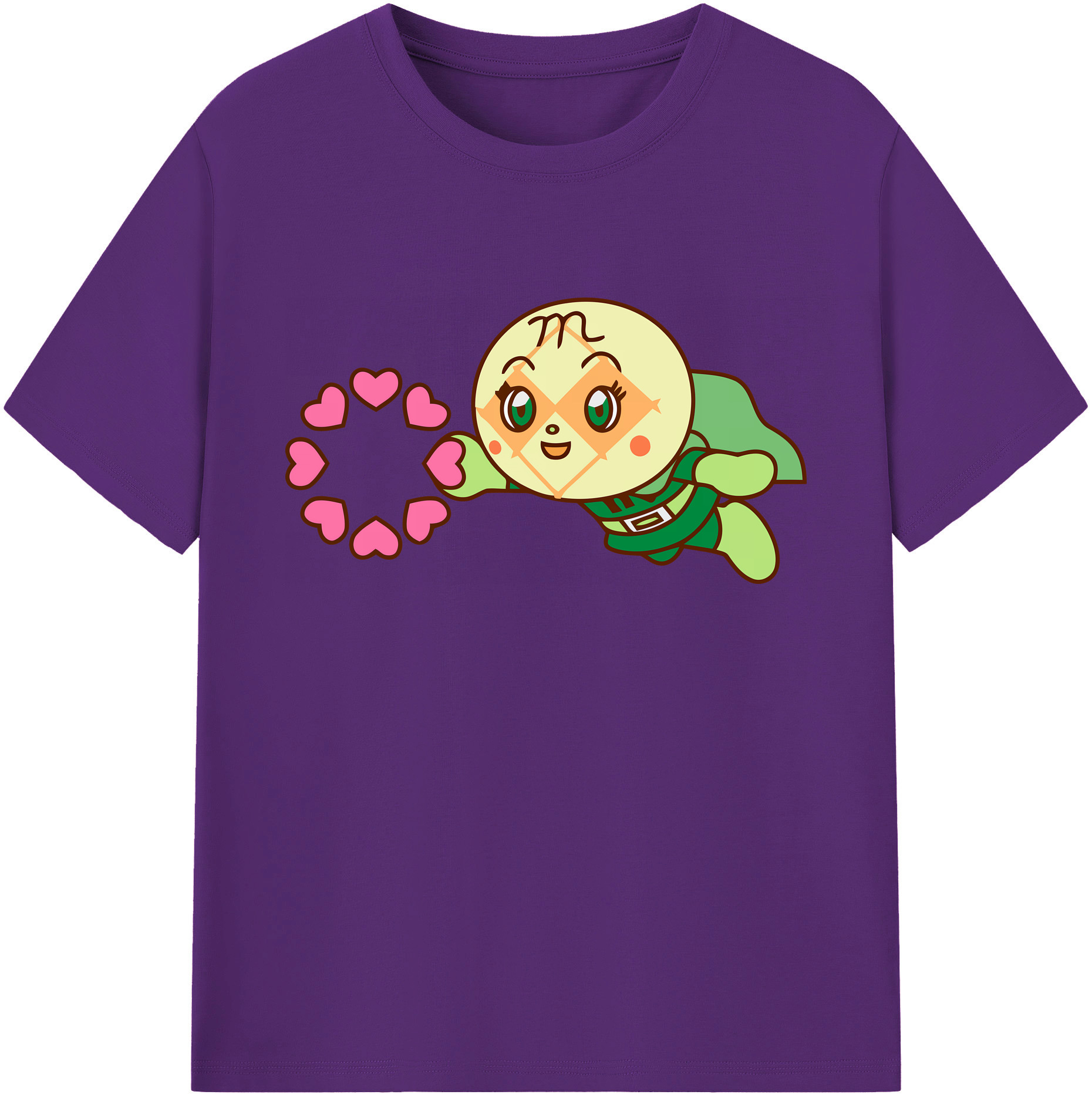 （画像用） アンパンマン Anpanman 綿100％ メンズ半袖Tシャツ｜肌触りやわらか＆通気性