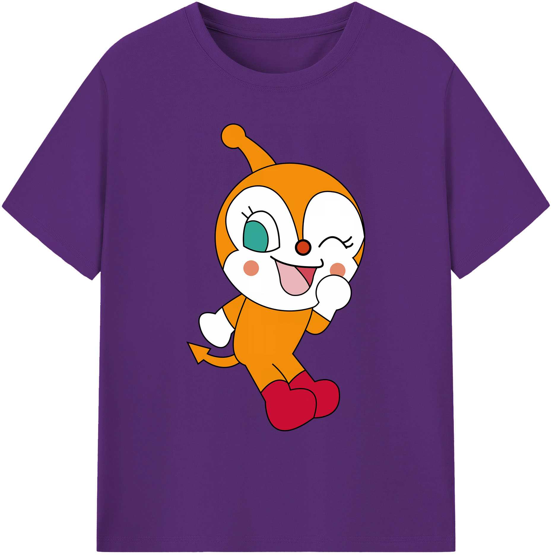 （画像用） アンパンマン Anpanman 綿100％ メンズ半袖Tシャツ｜肌触りやわらか＆通気性