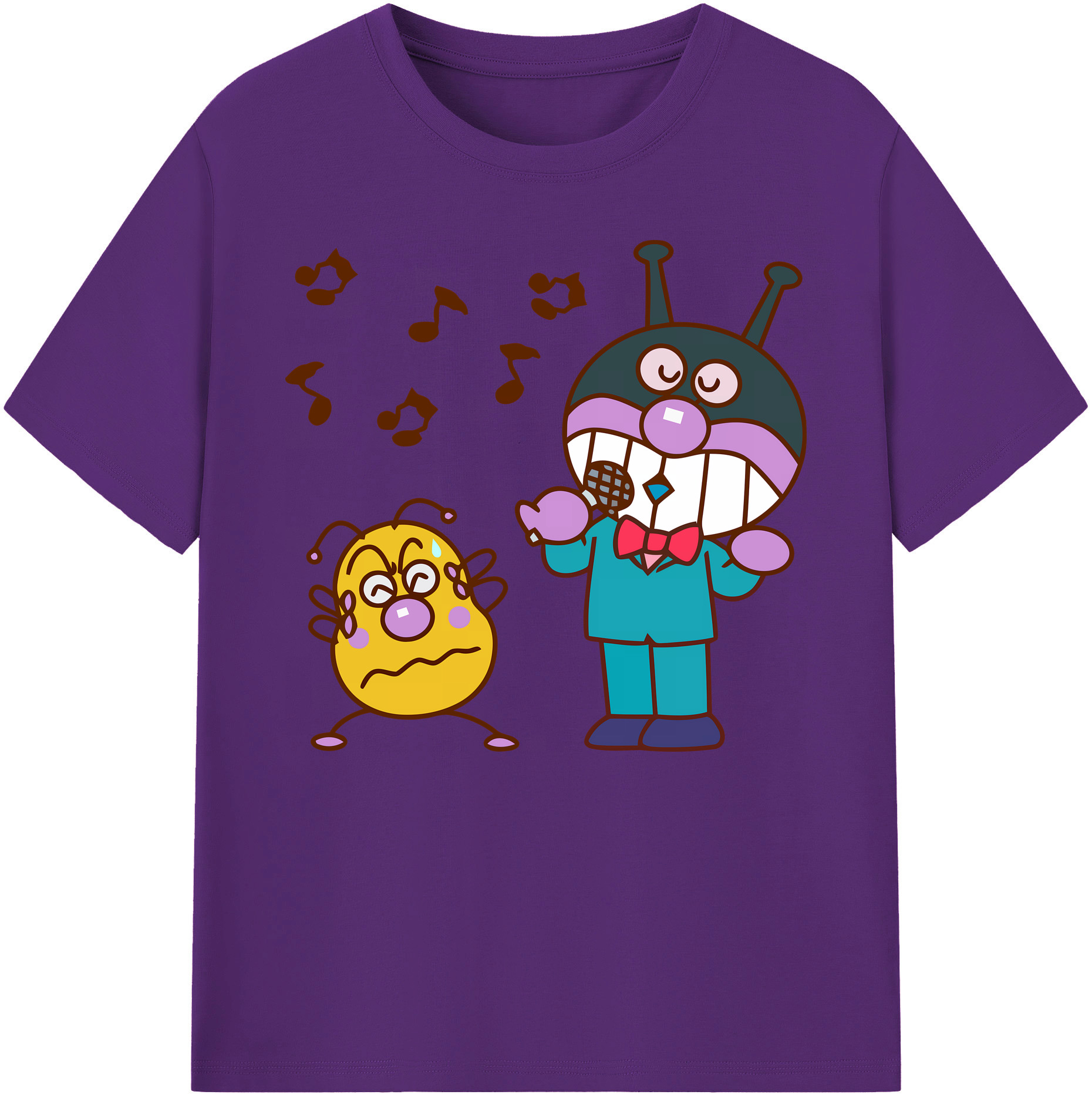 （画像用） アンパンマン Anpanman 綿100％ メンズ半袖Tシャツ｜肌触りやわらか＆通気性