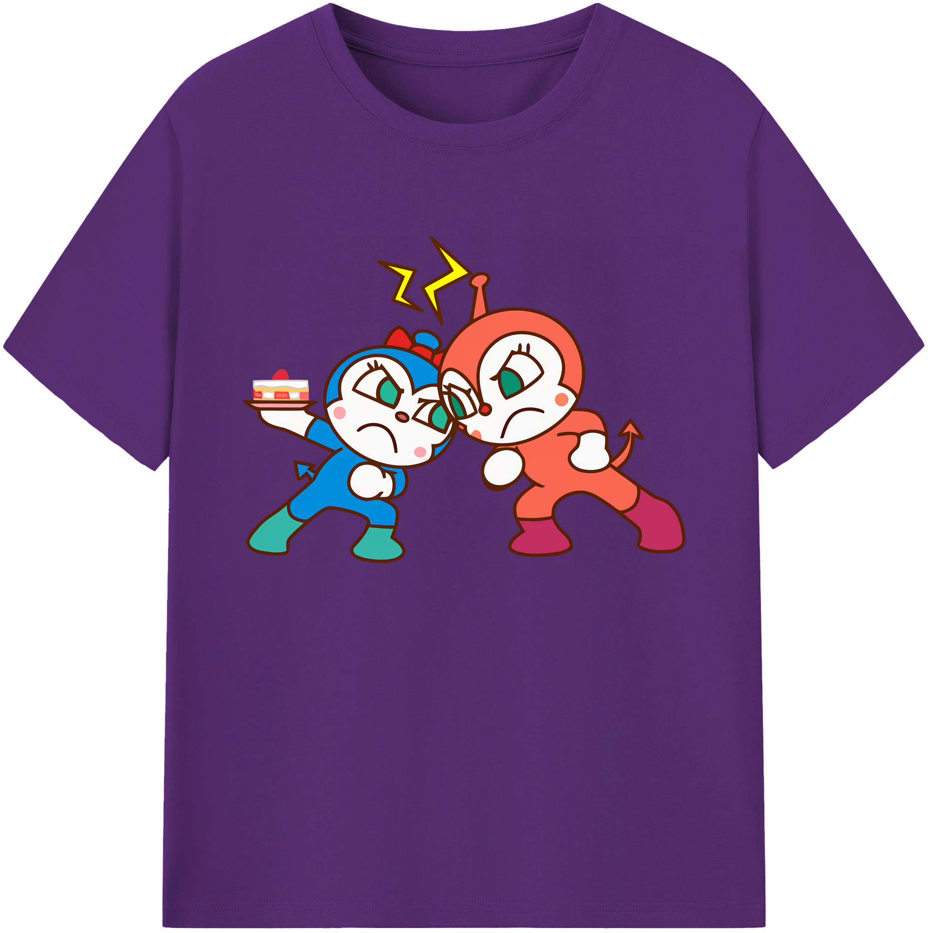 （画像用） アンパンマン Anpanman 綿100％ メンズ半袖Tシャツ｜肌触りやわらか＆通気性