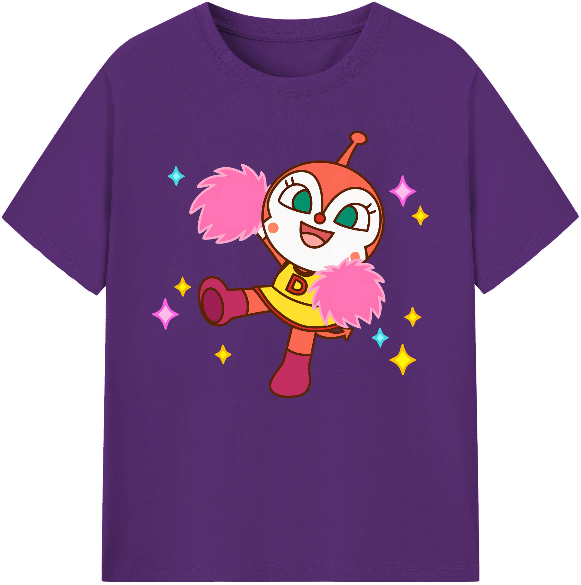 （画像用） アンパンマン Anpanman 綿100％ メンズ半袖Tシャツ｜肌触りやわらか＆通気性