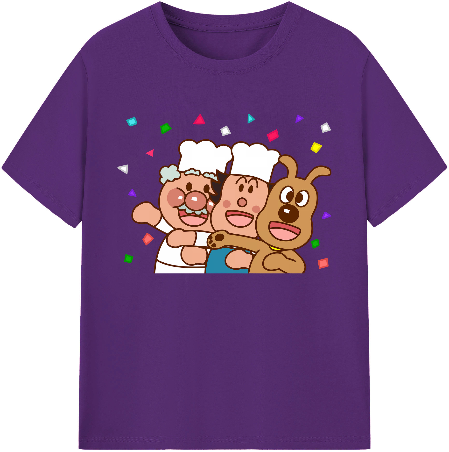 （画像用） アンパンマン Anpanman 綿100％ メンズ半袖Tシャツ｜肌触りやわらか＆通気性