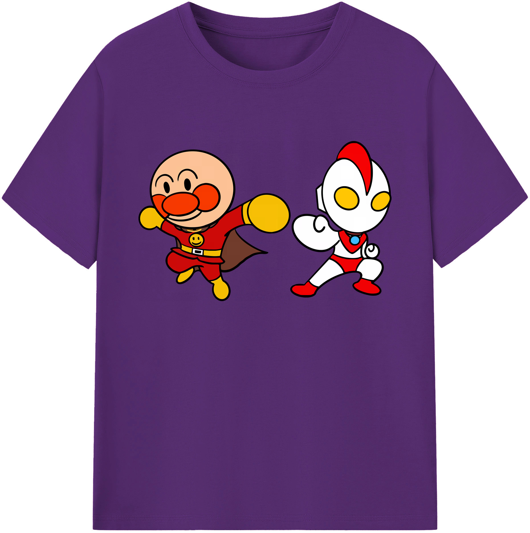（画像用） アンパンマン Anpanman 綿100％ メンズ半袖Tシャツ｜肌触りやわらか＆通気性