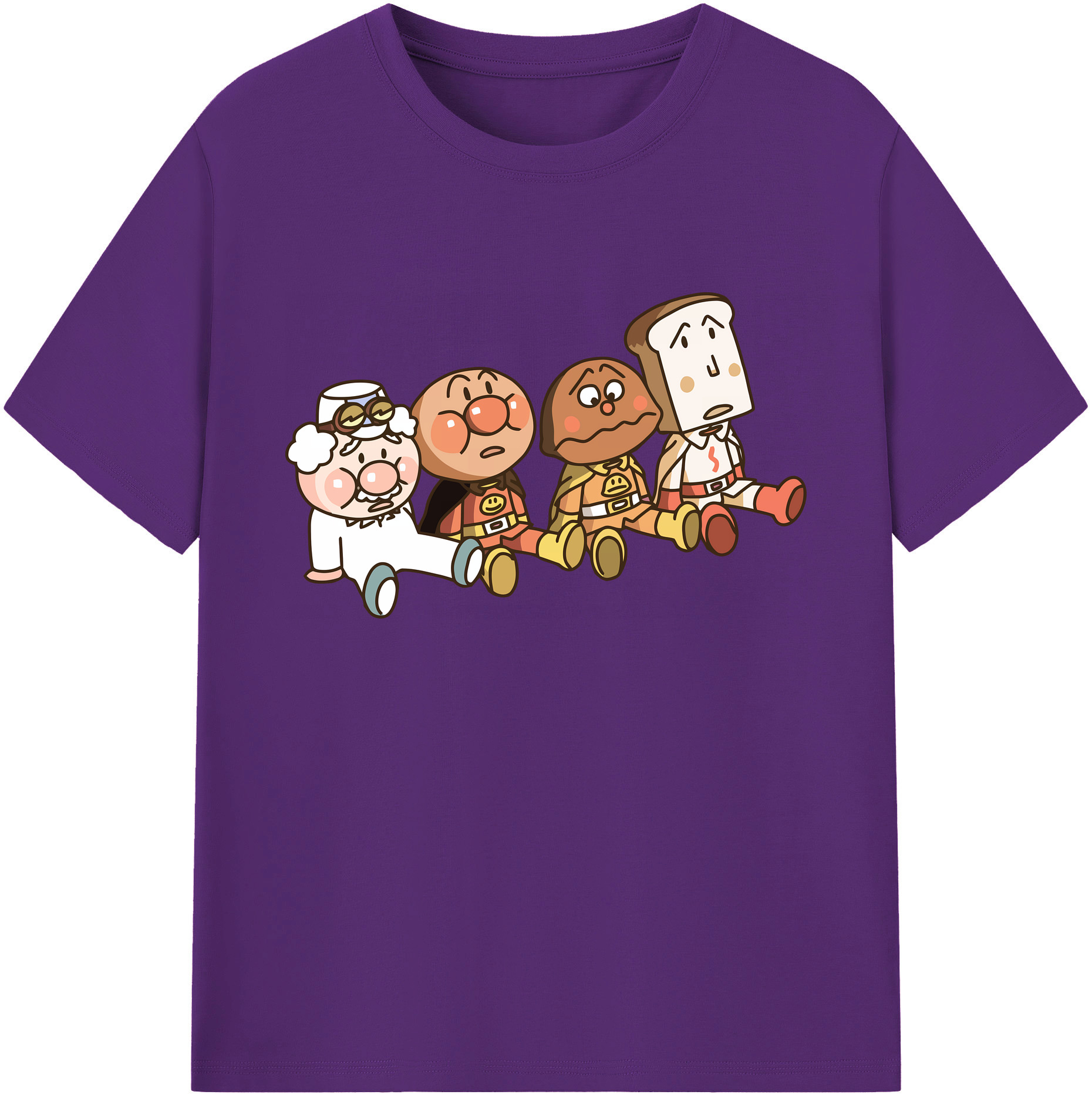 （画像用） アンパンマン Anpanman 綿100％ メンズ半袖Tシャツ｜肌触りやわらか＆通気性