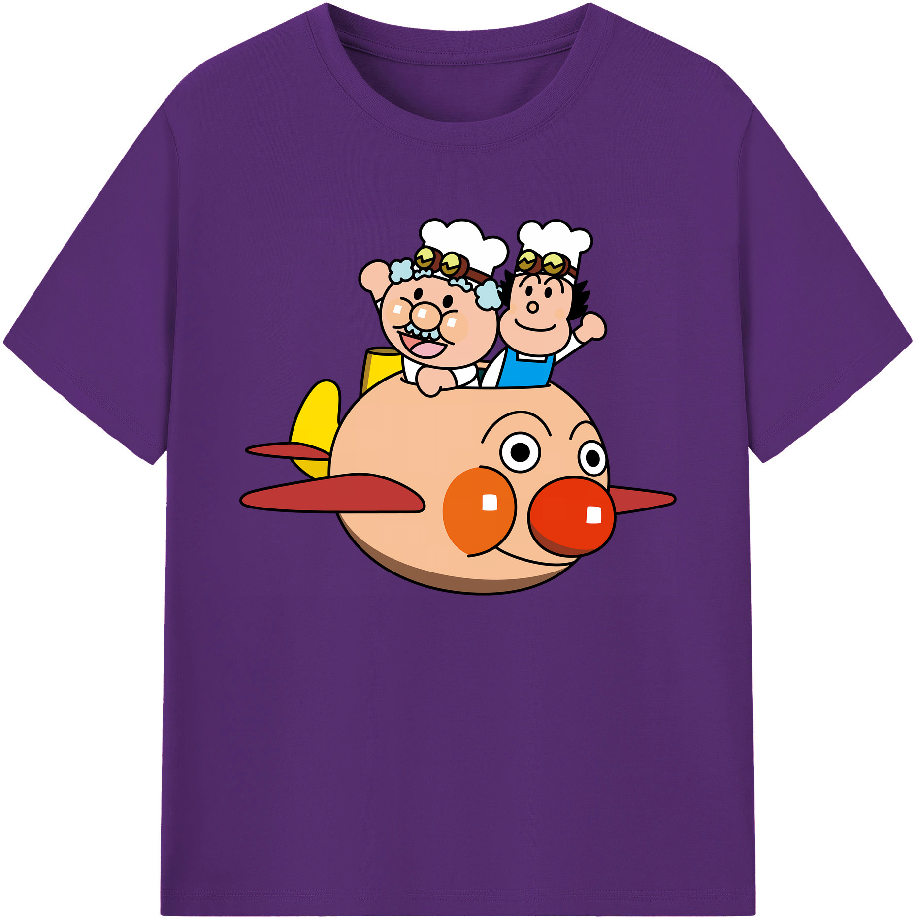 （画像用） アンパンマン Anpanman 綿100％ メンズ半袖Tシャツ｜肌触りやわらか＆通気性