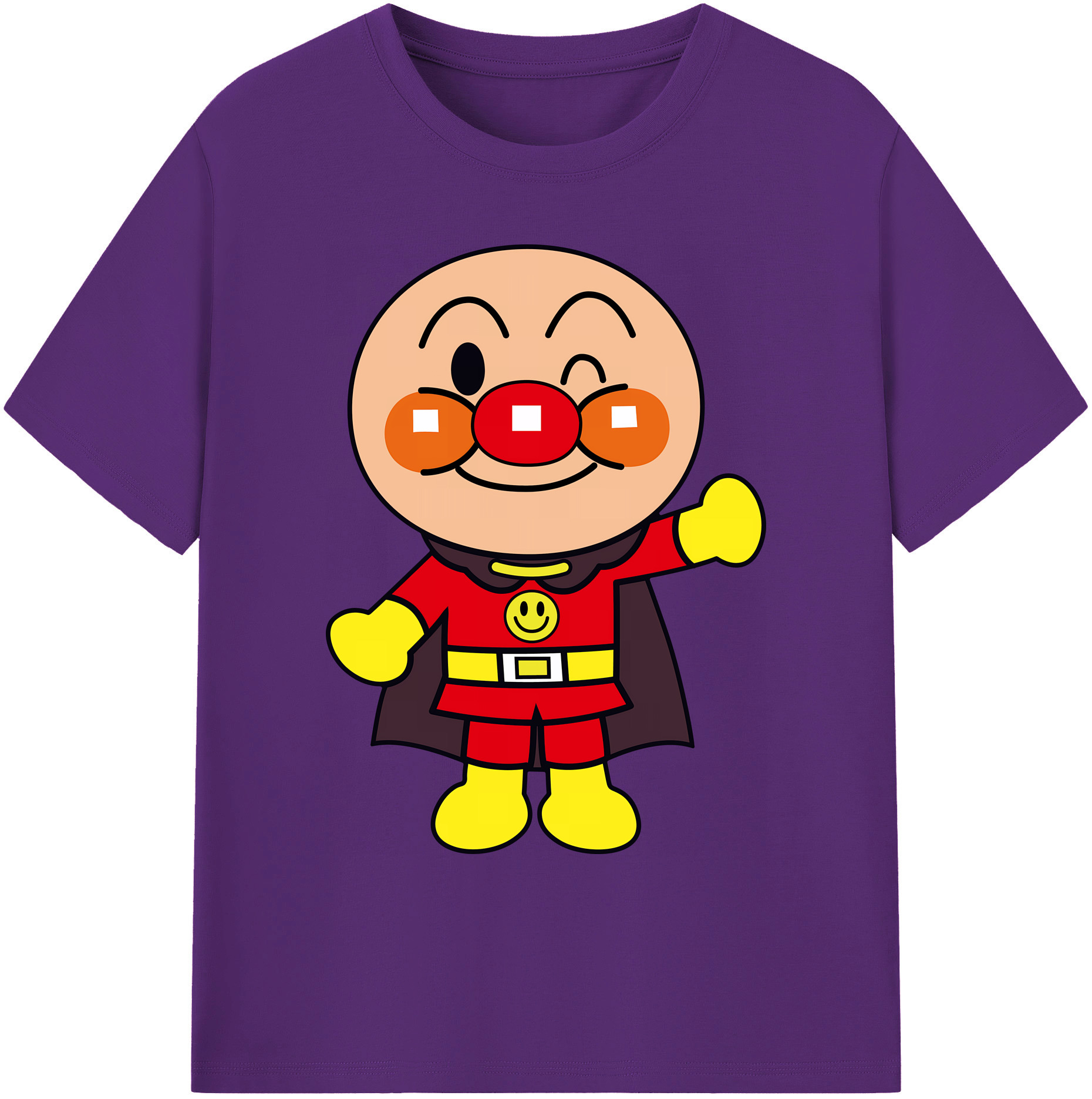 （画像用） アンパンマン Anpanman 綿100％ メンズ半袖Tシャツ｜肌触りやわらか＆通気性