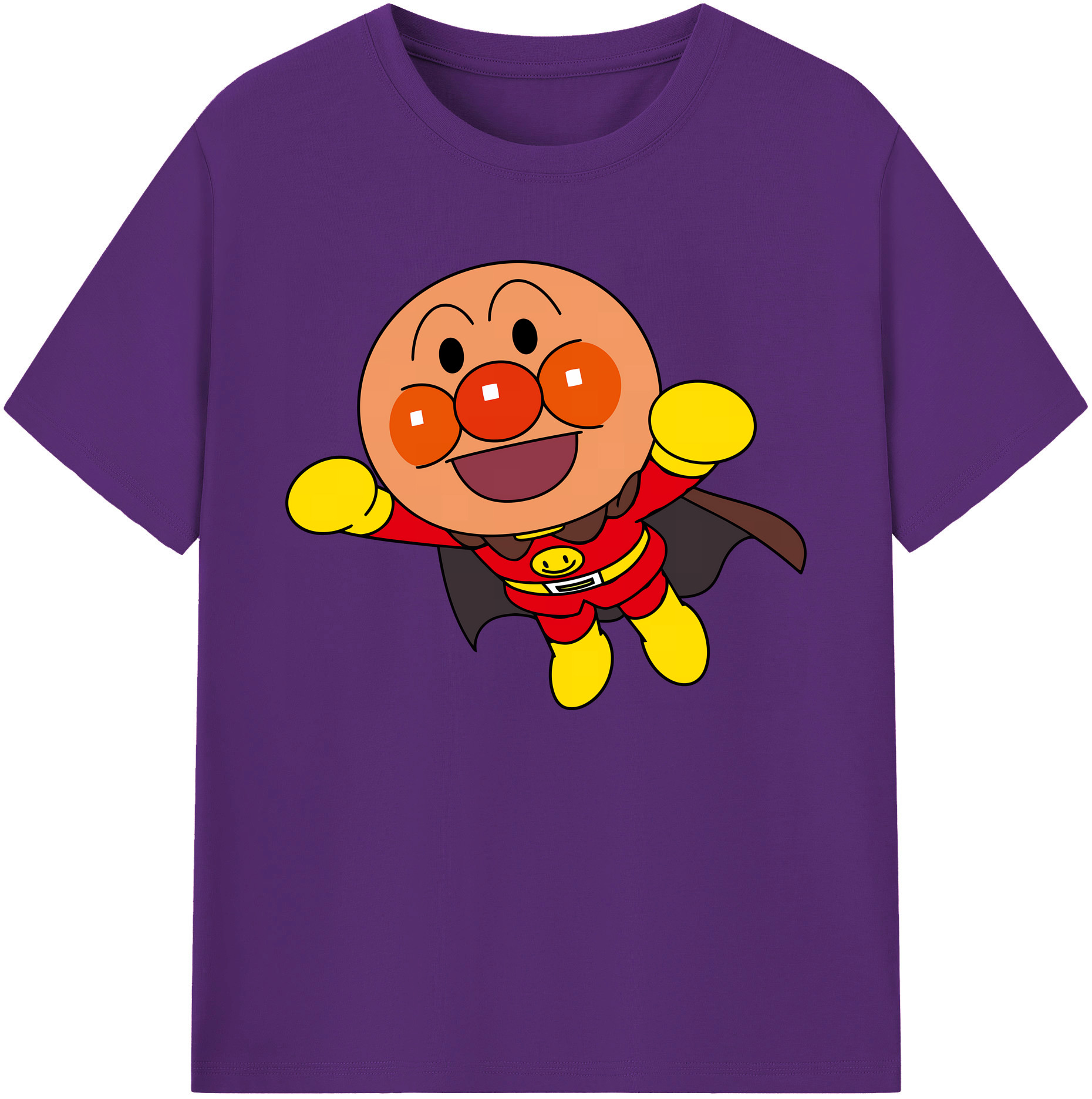 （画像用） アンパンマン Anpanman 綿100％ メンズ半袖Tシャツ｜肌触りやわらか＆通気性