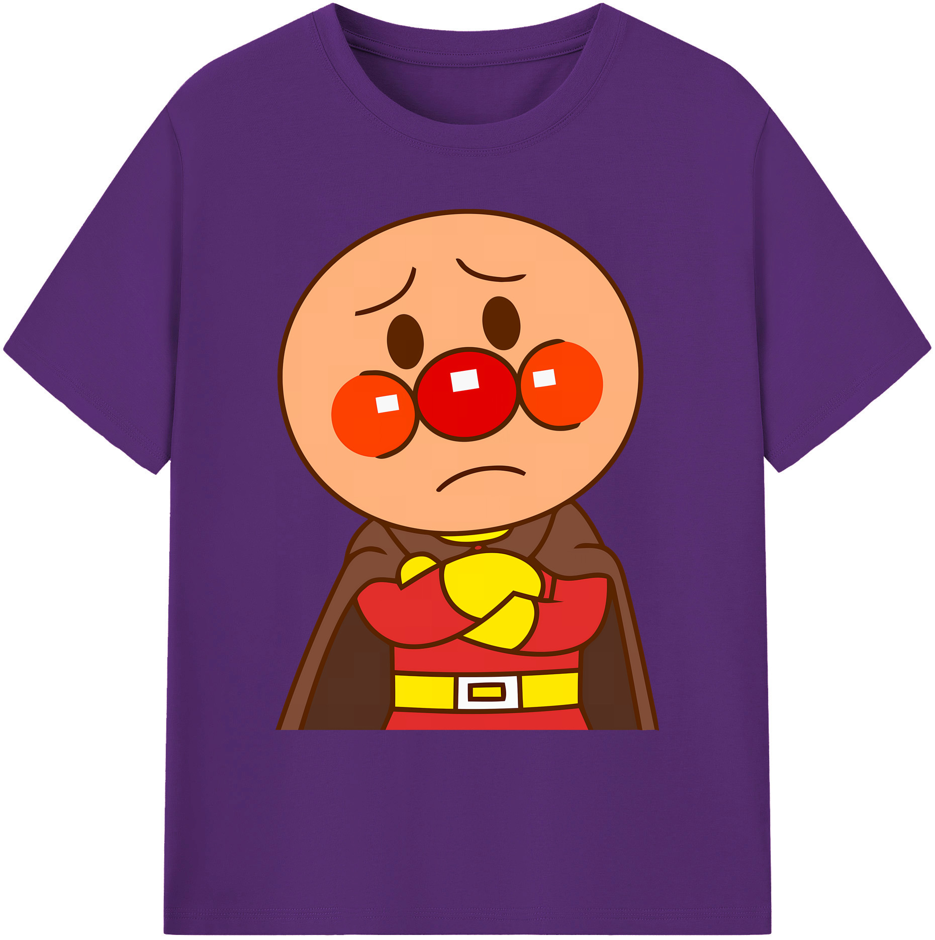 （画像用） アンパンマン Anpanman 綿100％ メンズ半袖Tシャツ｜肌触りやわらか＆通気性