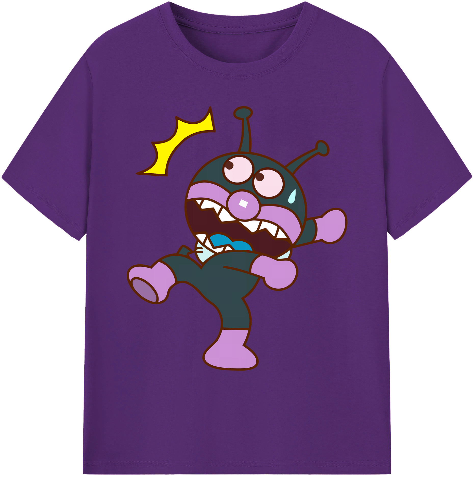 （画像用） アンパンマン Anpanman 綿100％ メンズ半袖Tシャツ｜肌触りやわらか＆通気性