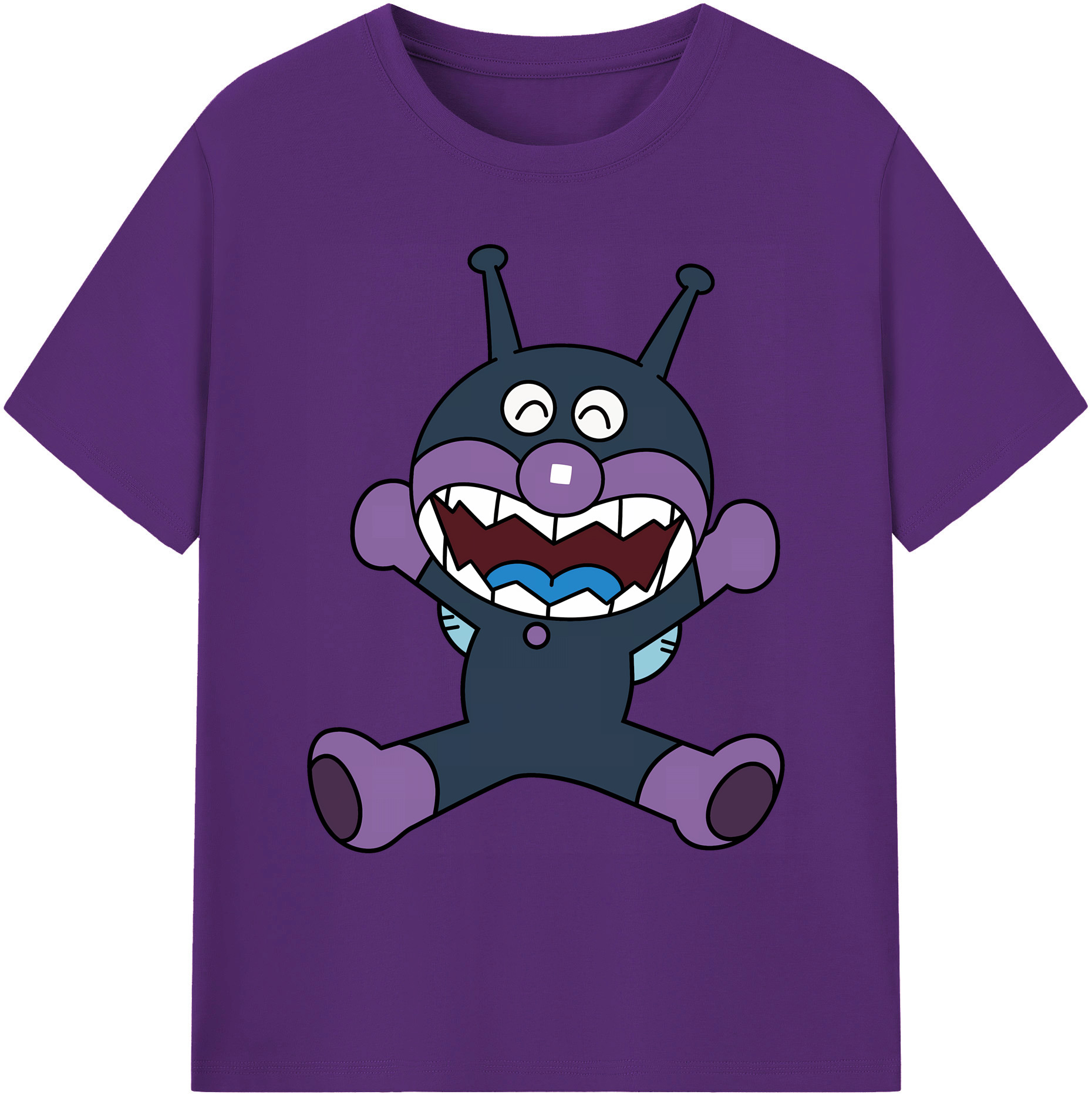 （画像用） アンパンマン Anpanman 綿100％ メンズ半袖Tシャツ｜肌触りやわらか＆通気性