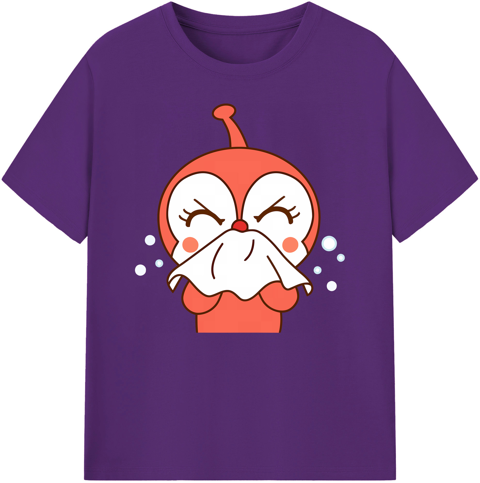 （画像用） アンパンマン Anpanman 綿100％ メンズ半袖Tシャツ｜肌触りやわらか＆通気性
