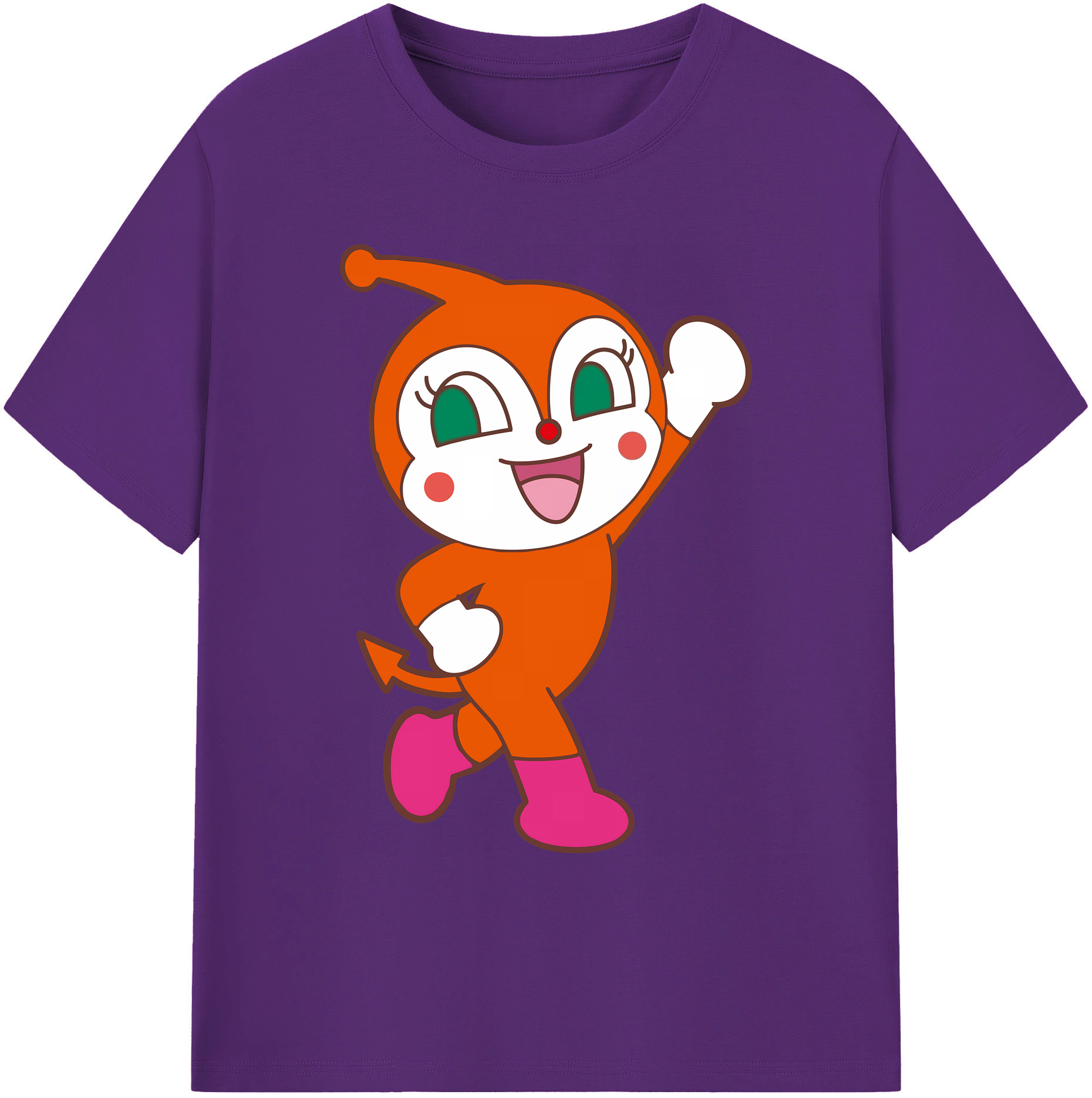 （画像用） アンパンマン Anpanman 綿100％ メンズ半袖Tシャツ｜肌触りやわらか＆通気性