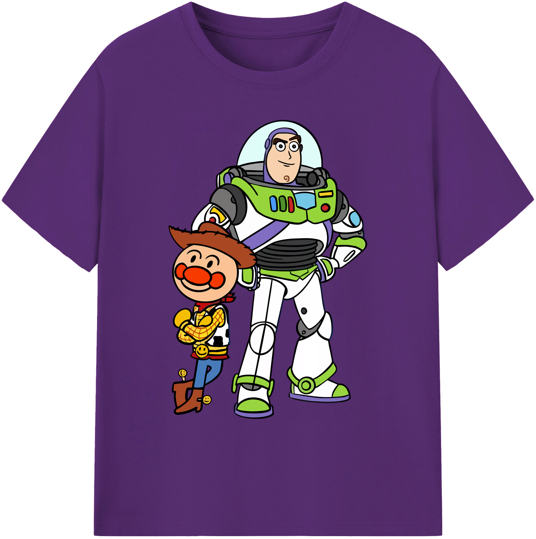 （画像用） アンパンマン Anpanman 綿100％ メンズ半袖Tシャツ｜肌触りやわらか＆通気性