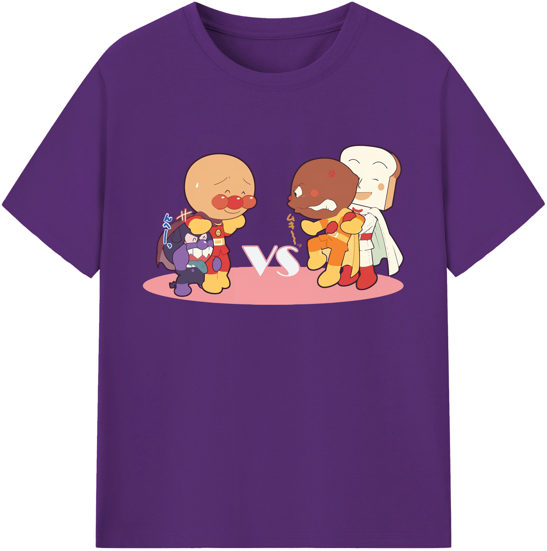（画像用） アンパンマン Anpanman 綿100％ メンズ半袖Tシャツ｜肌触りやわらか＆通気性