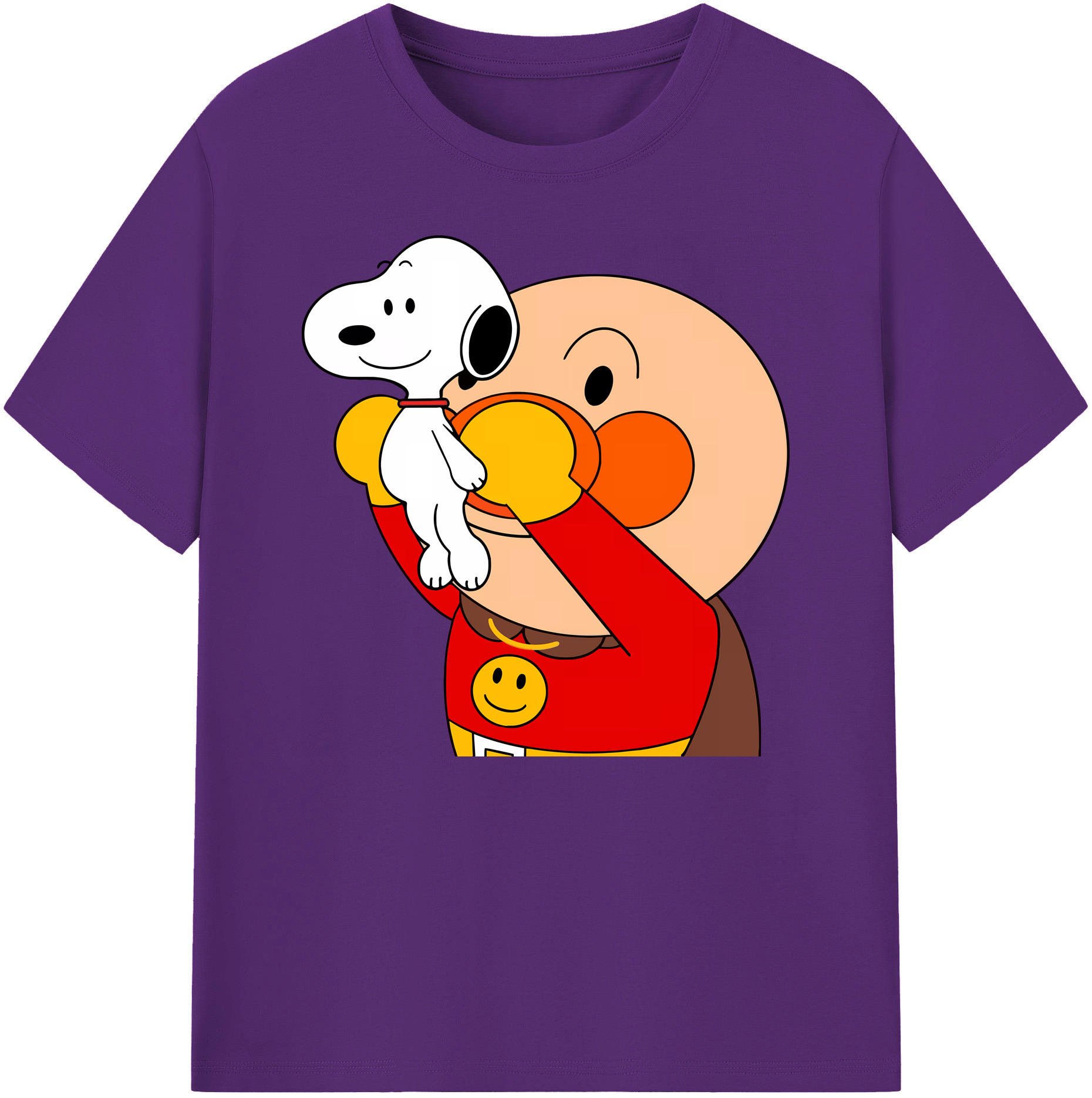 （画像用） アンパンマン Anpanman 綿100％ メンズ半袖Tシャツ｜肌触りやわらか＆通気性